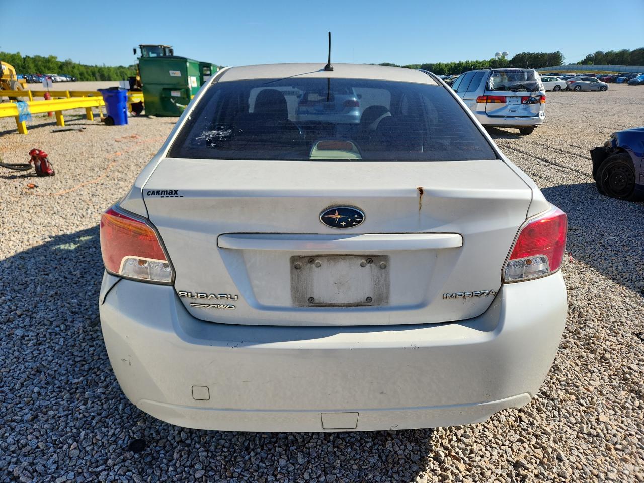 2012 Subaru Impreza White vin: JF1GJAA68CH018214