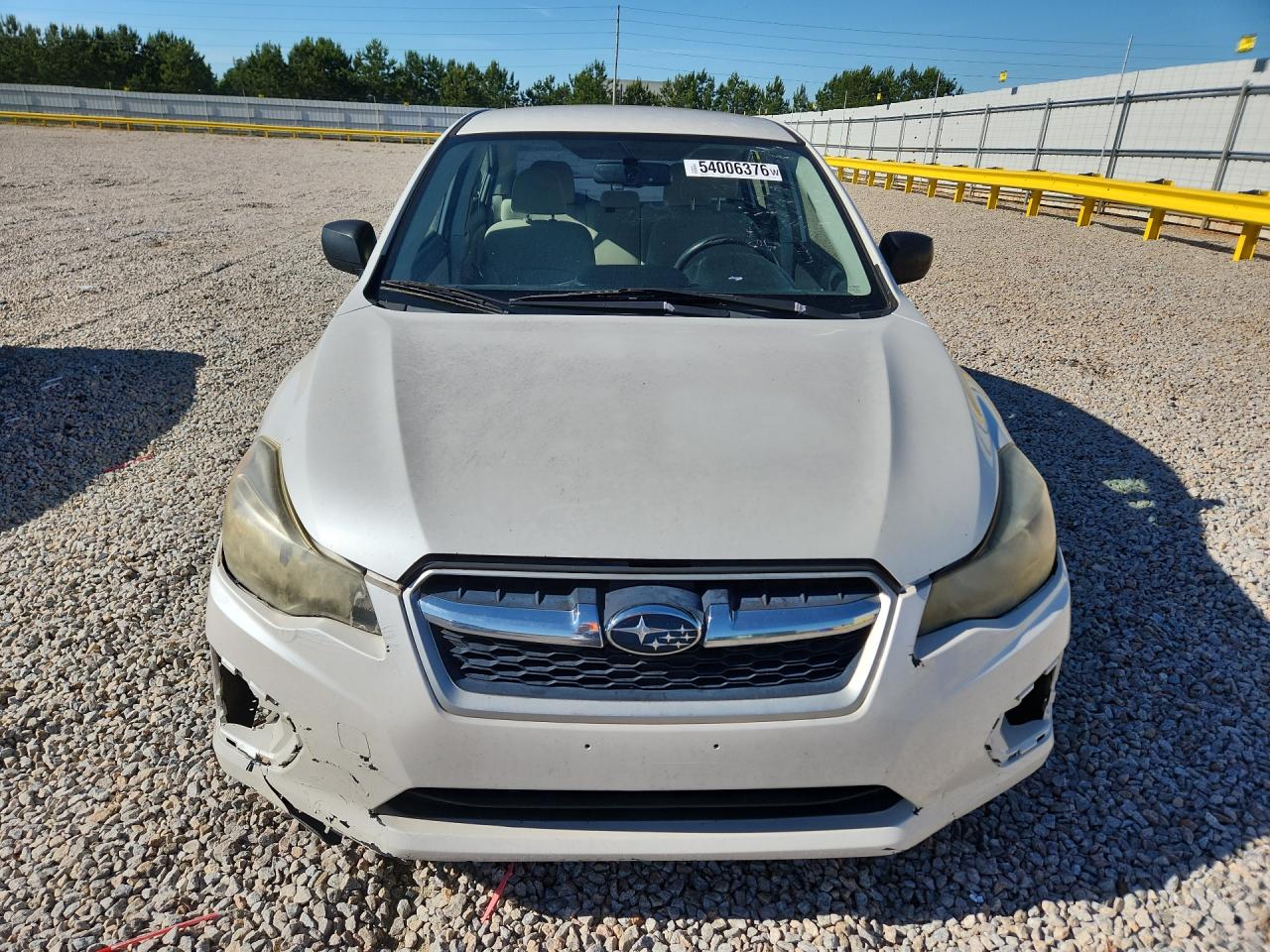 2012 Subaru Impreza White vin: JF1GJAA68CH018214