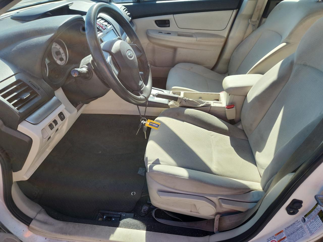 2012 Subaru Impreza White vin: JF1GJAA68CH018214