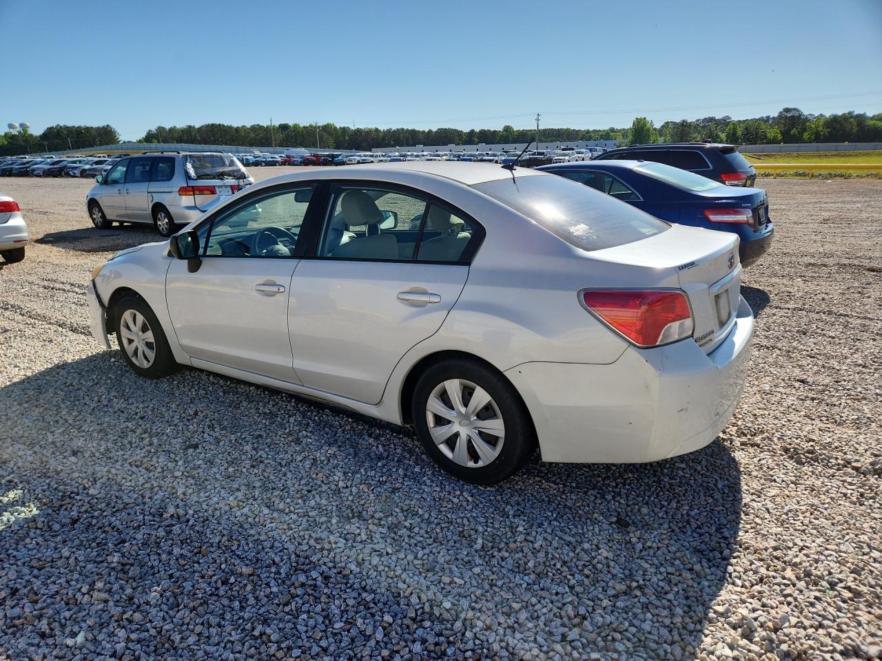 2012 Subaru Impreza White vin: JF1GJAA68CH018214