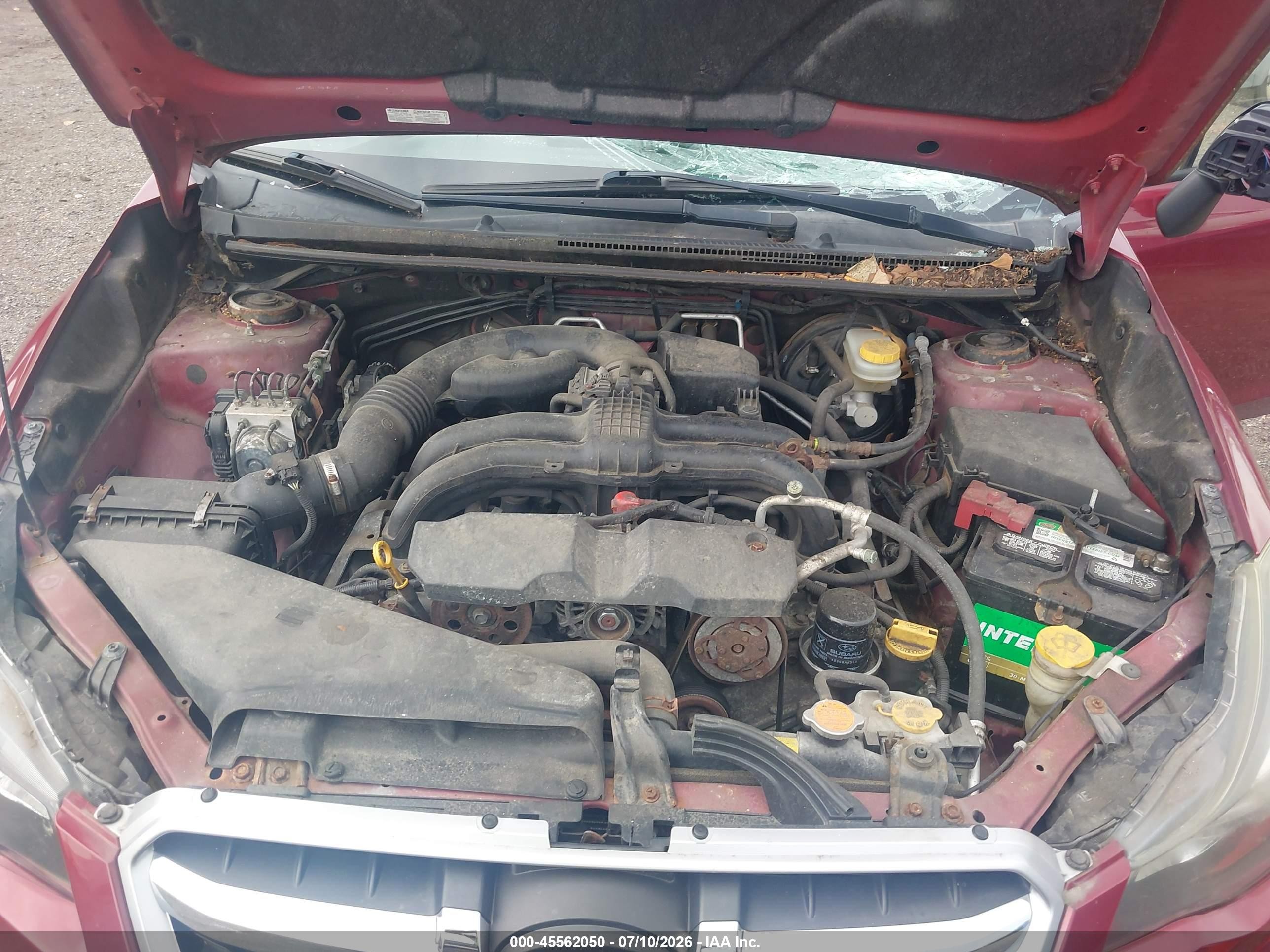 2013 Subaru Impreza 2.0i Red vin: JF1GJAA68DH027660