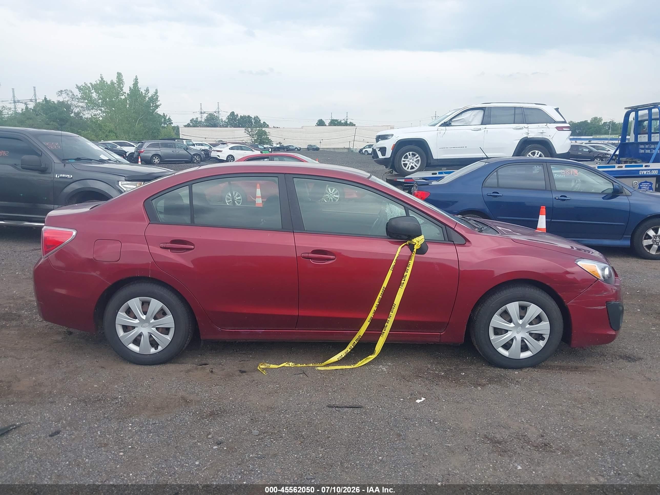 2013 Subaru Impreza 2.0i Red vin: JF1GJAA68DH027660