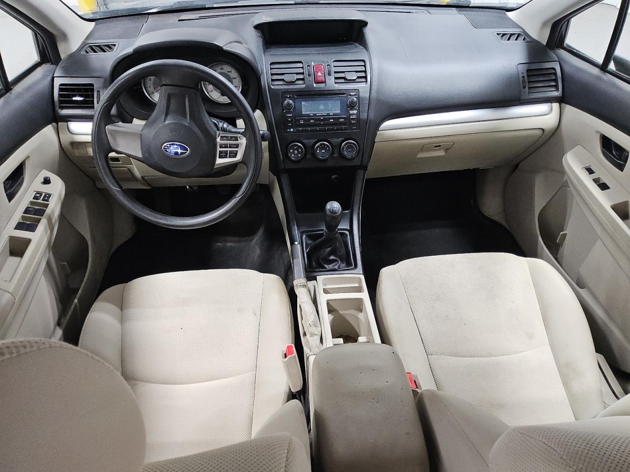2014 Subaru Impreza Black vin: JF1GJAA68EG021820 Damage: Left Front Seat Cushion, Stained, Permanent