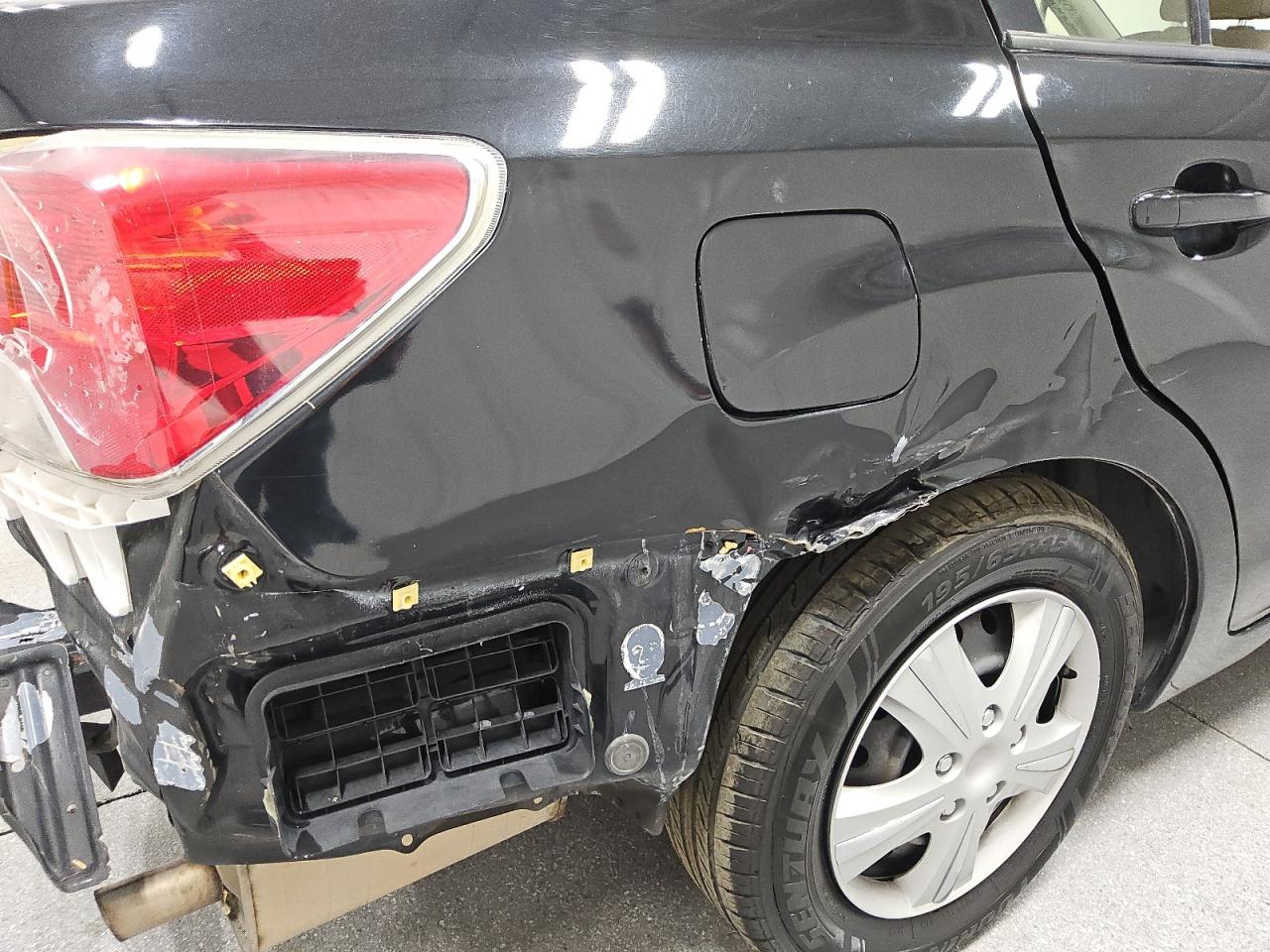 2014 Subaru Impreza Black vin: JF1GJAA68EG021820 Damage: Right Qtr Panel, Severe Damage, Replacement Required