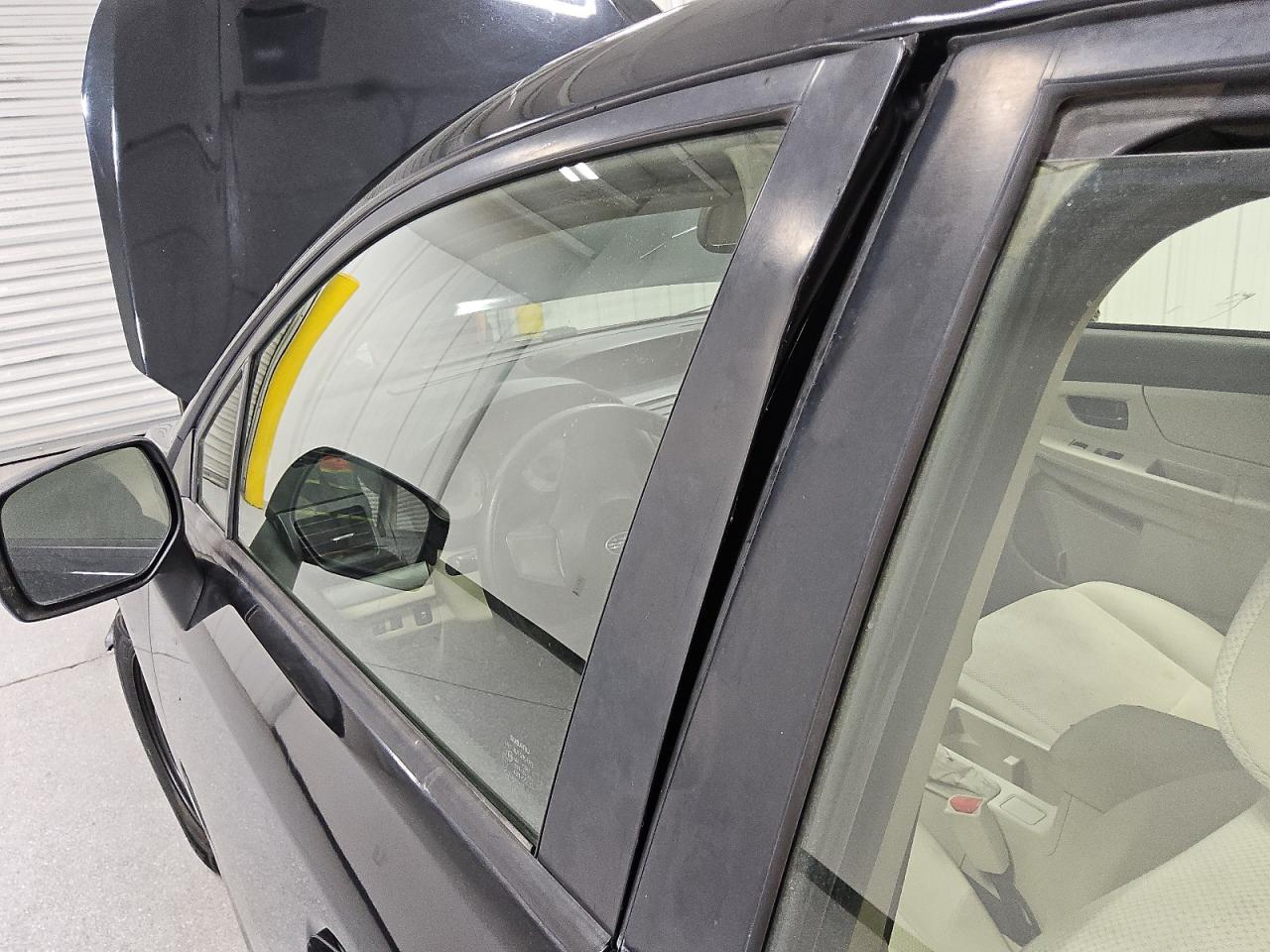 2014 Subaru Impreza Black vin: JF1GJAA68EG021820 Damage: Left Front Door, Misaligned, Repair Required