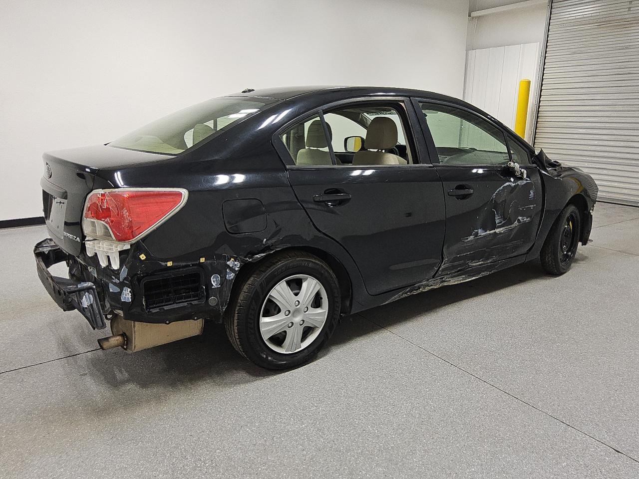 2014 Subaru Impreza Black vin: JF1GJAA68EG021820 Damage: Right Tail Light, Broken, Replacement Required