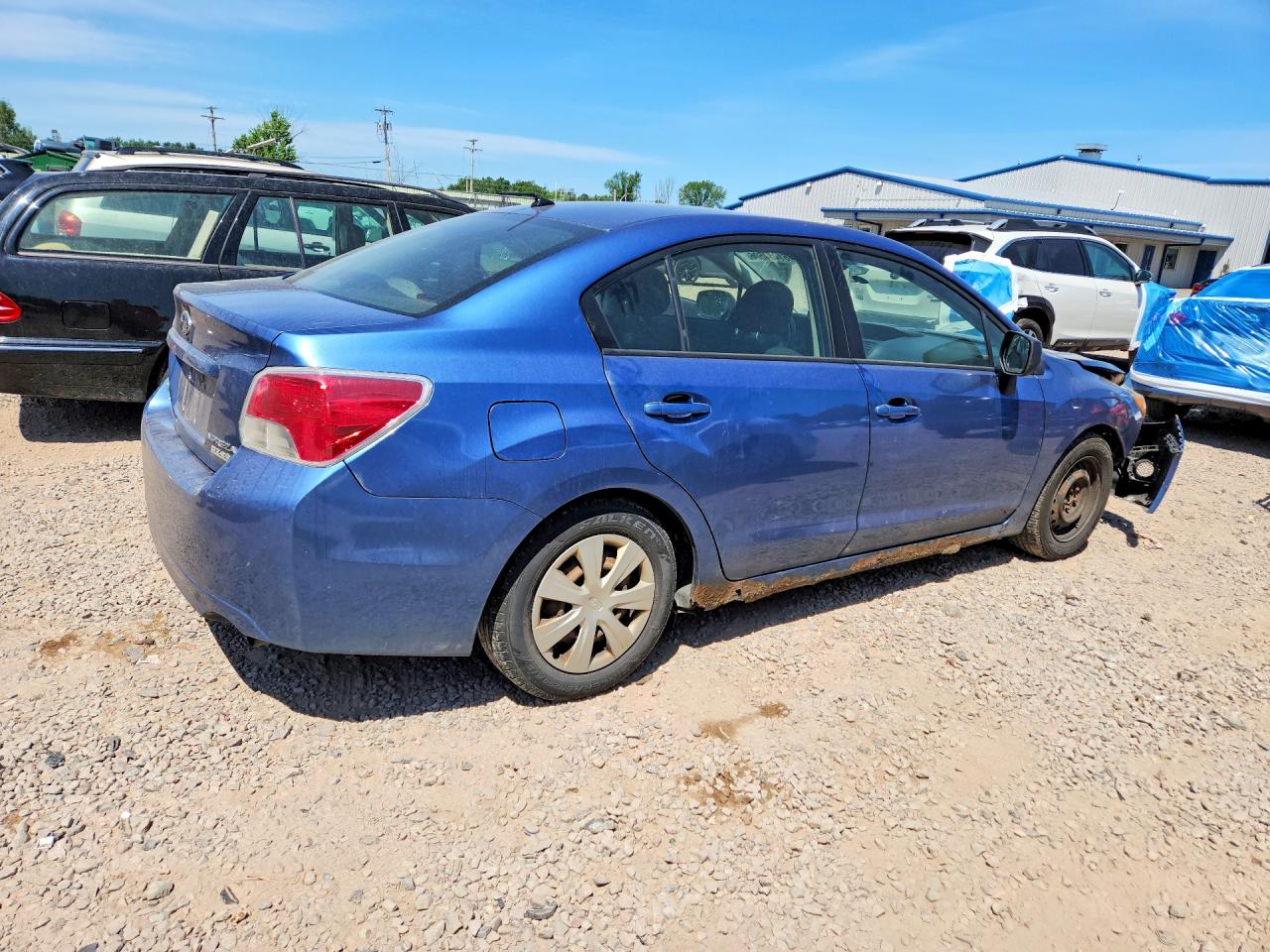 2014 Subaru Impreza Blue vin: JF1GJAA68EH010911