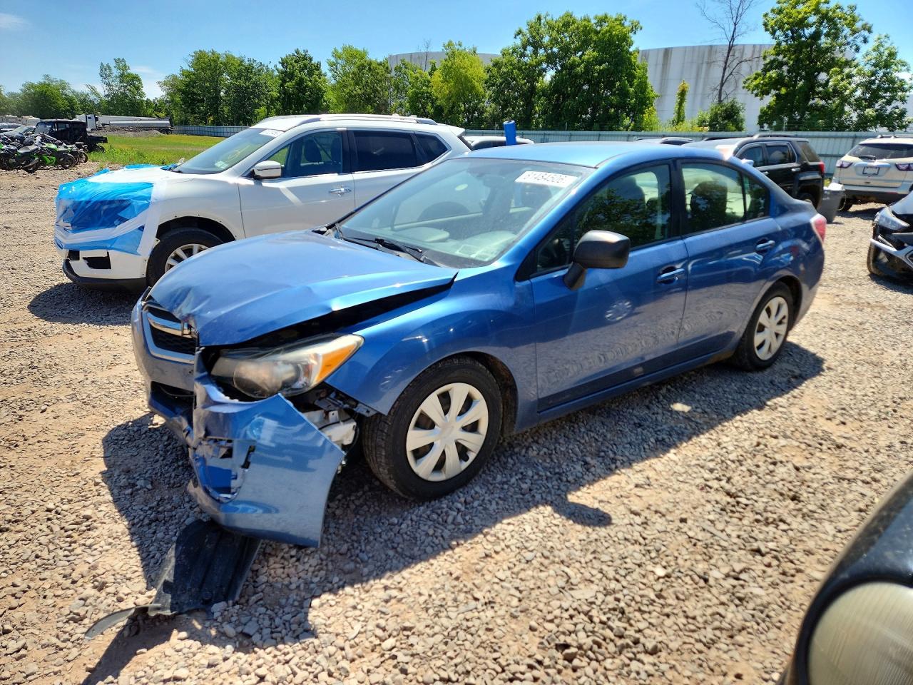 2014 Subaru Impreza Blue vin: JF1GJAA68EH010911