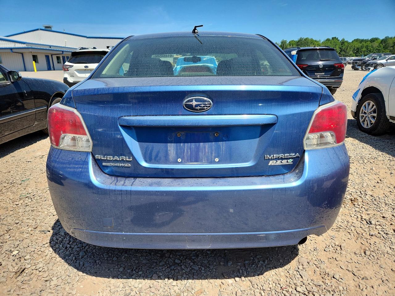 2014 Subaru Impreza Blue vin: JF1GJAA68EH010911