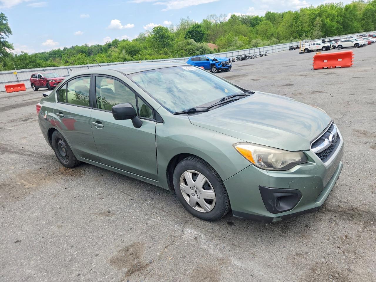 2014 Subaru Impreza Green vin: JF1GJAA68EH020175