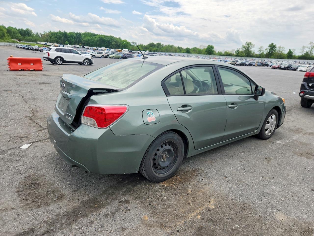 2014 Subaru Impreza Green vin: JF1GJAA68EH020175