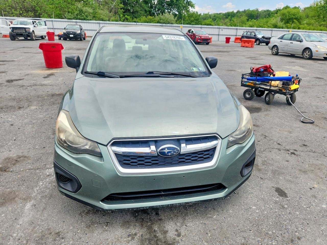 2014 Subaru Impreza Green vin: JF1GJAA68EH020175