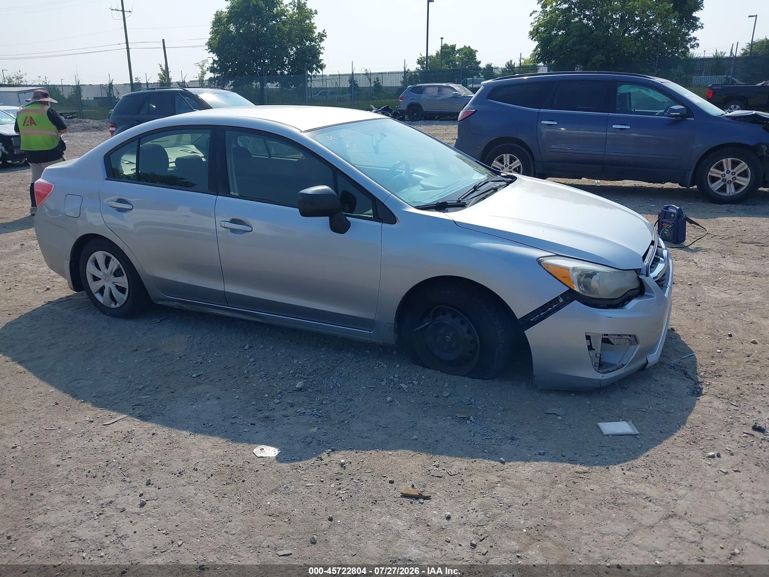 2014 Subaru Impreza 2.0i Silver vin: JF1GJAA68EH024081