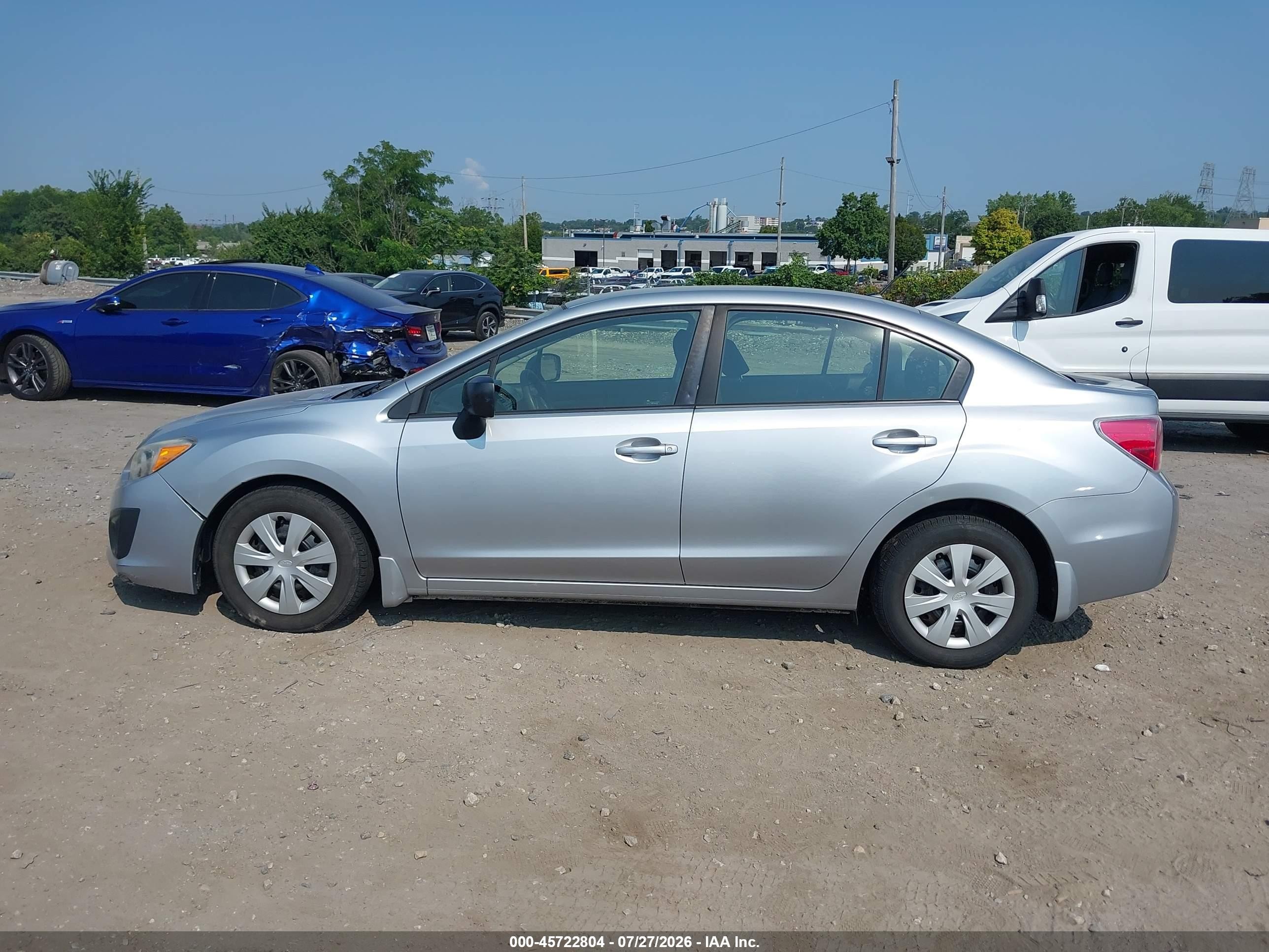 2014 Subaru Impreza 2.0i Silver vin: JF1GJAA68EH024081