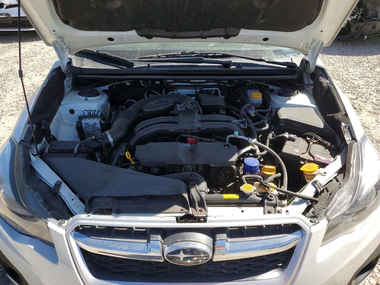 2014 Subaru Impreza White vin: JF1GJAA69EH009895