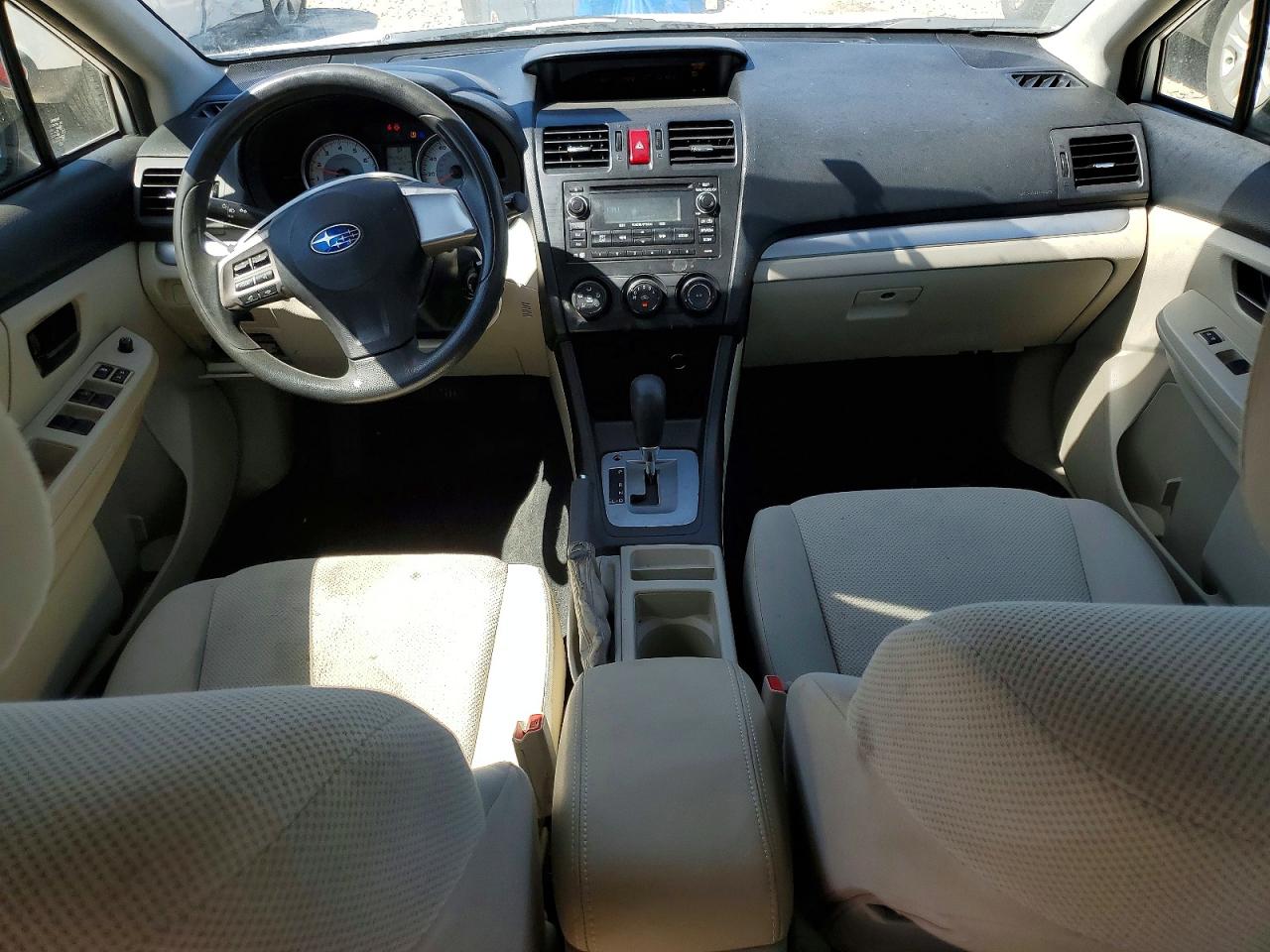 2014 Subaru Impreza White vin: JF1GJAA69EH009895