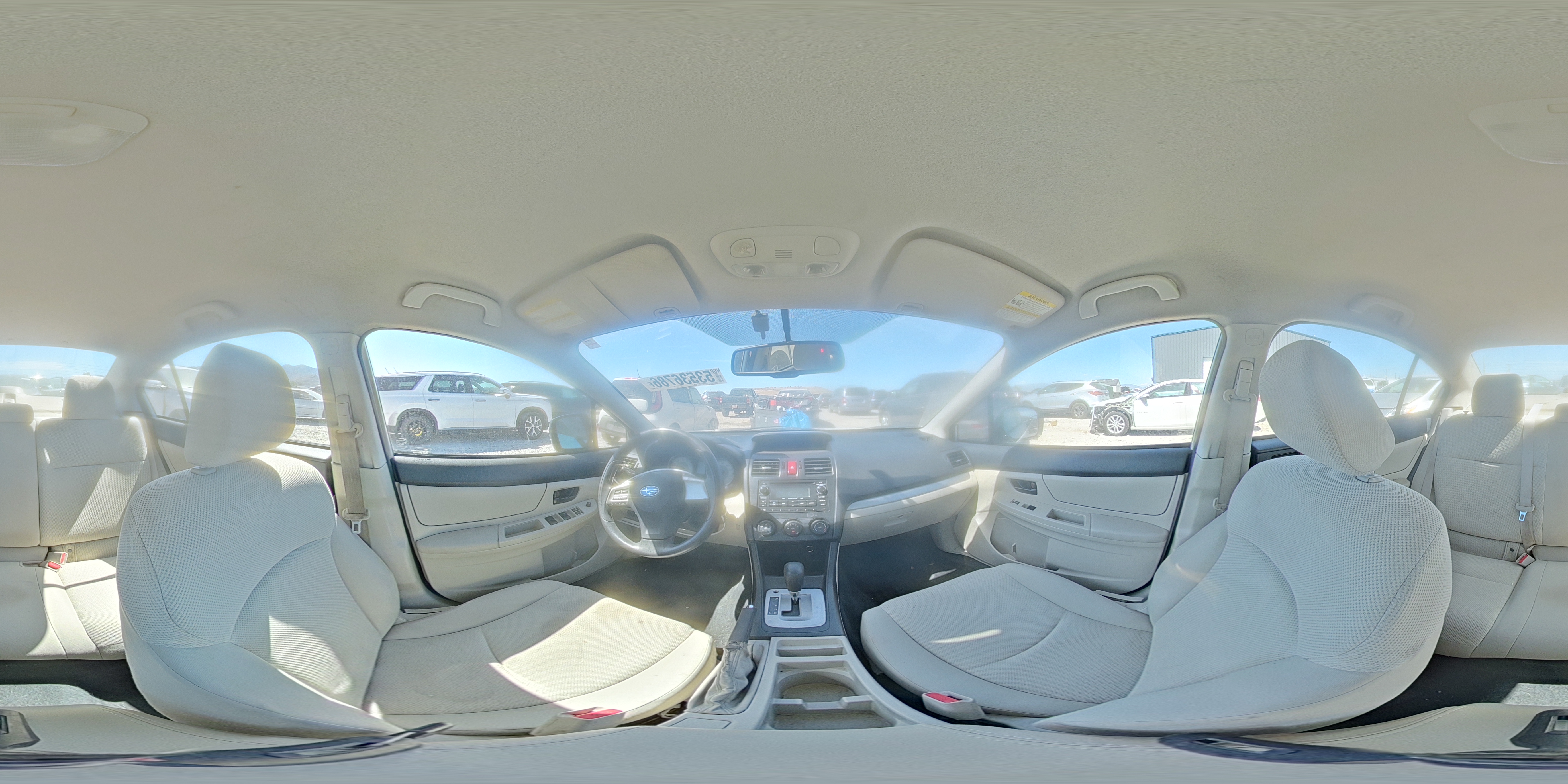 2014 Subaru Impreza White vin: JF1GJAA69EH009895