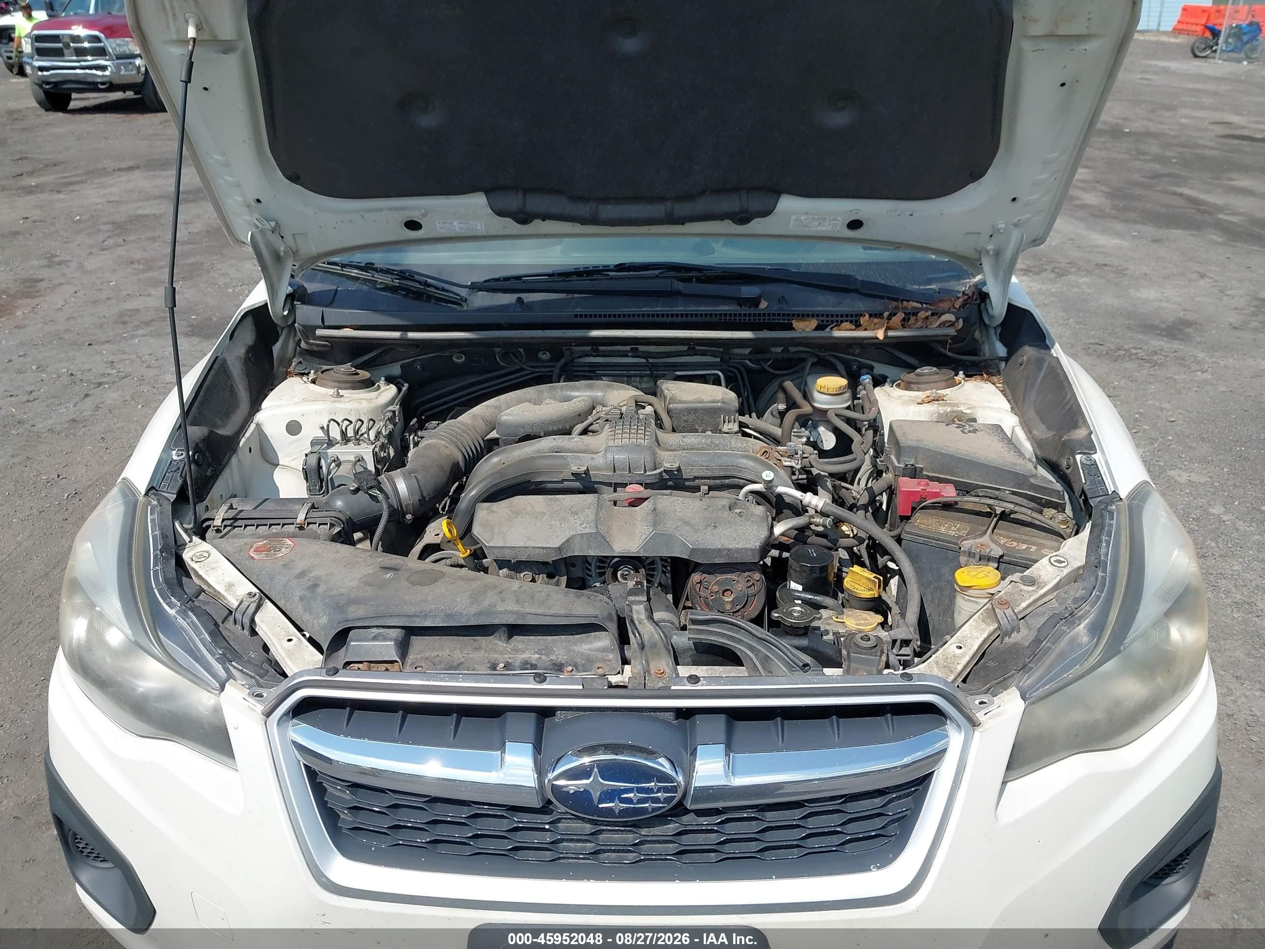 2014 Subaru Impreza 2.0i White vin: JF1GJAA69EH023442