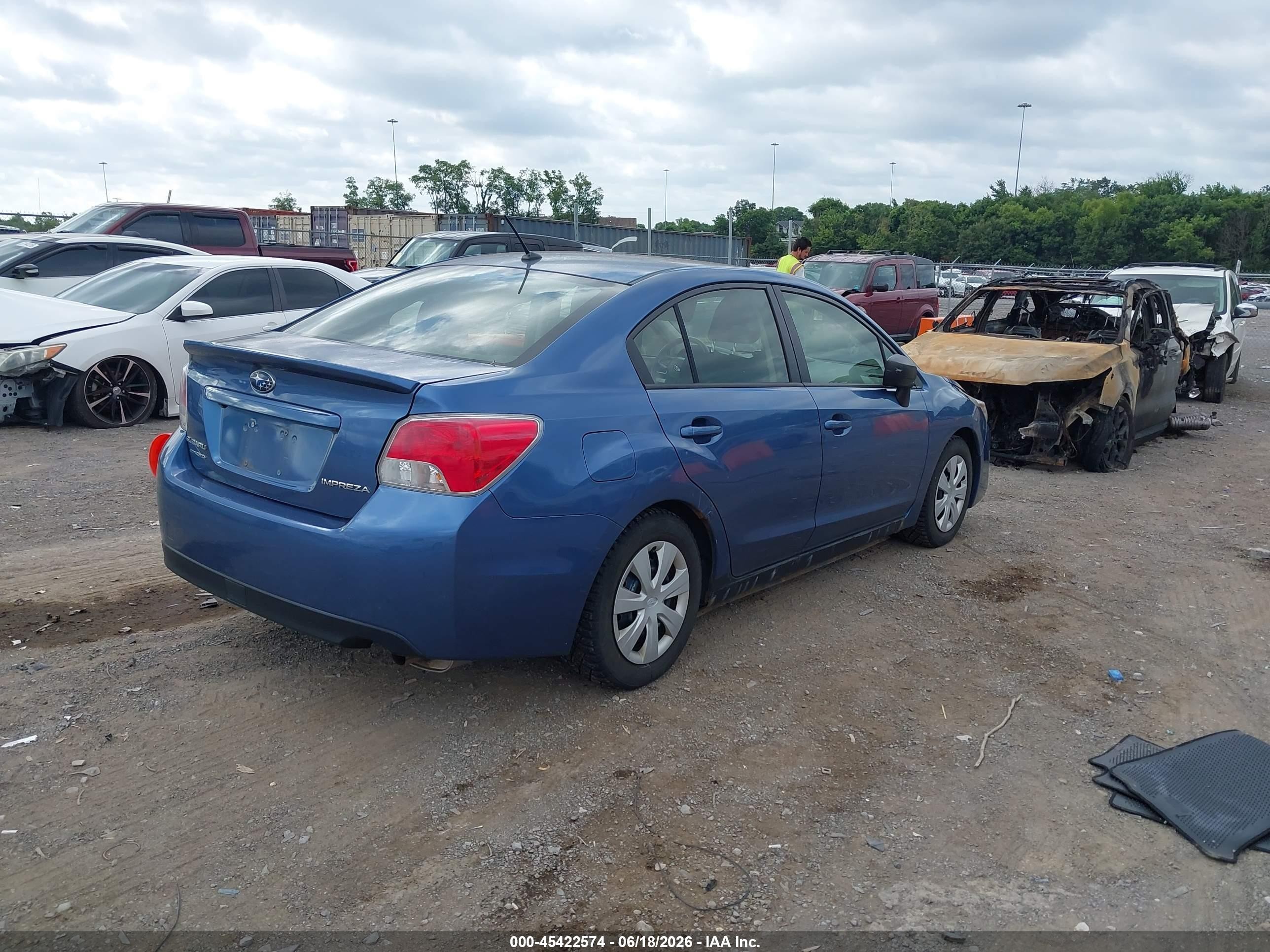 2015 Subaru Impreza 2.0i Blue vin: JF1GJAA69FG018751