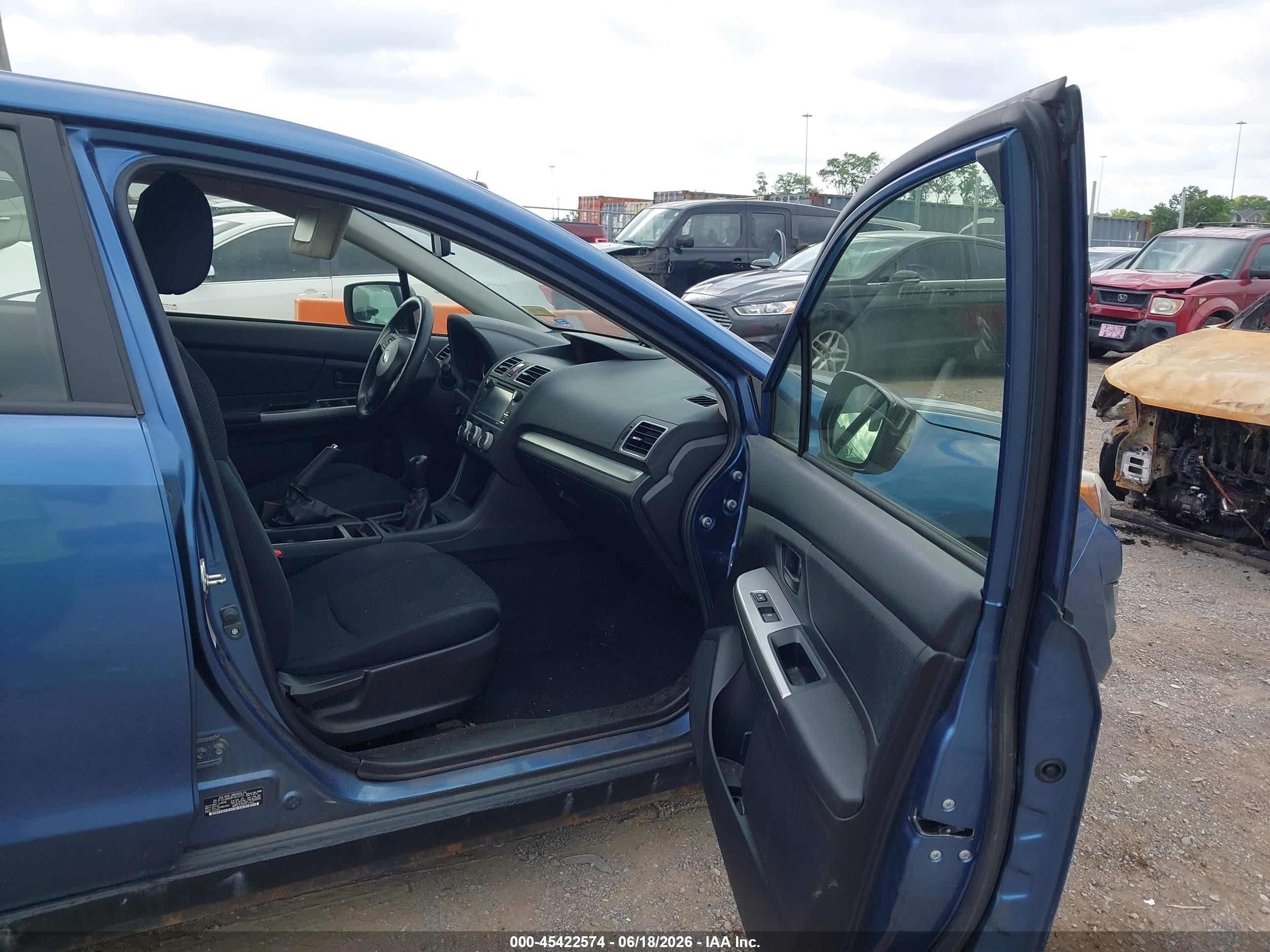 2015 Subaru Impreza 2.0i Blue vin: JF1GJAA69FG018751