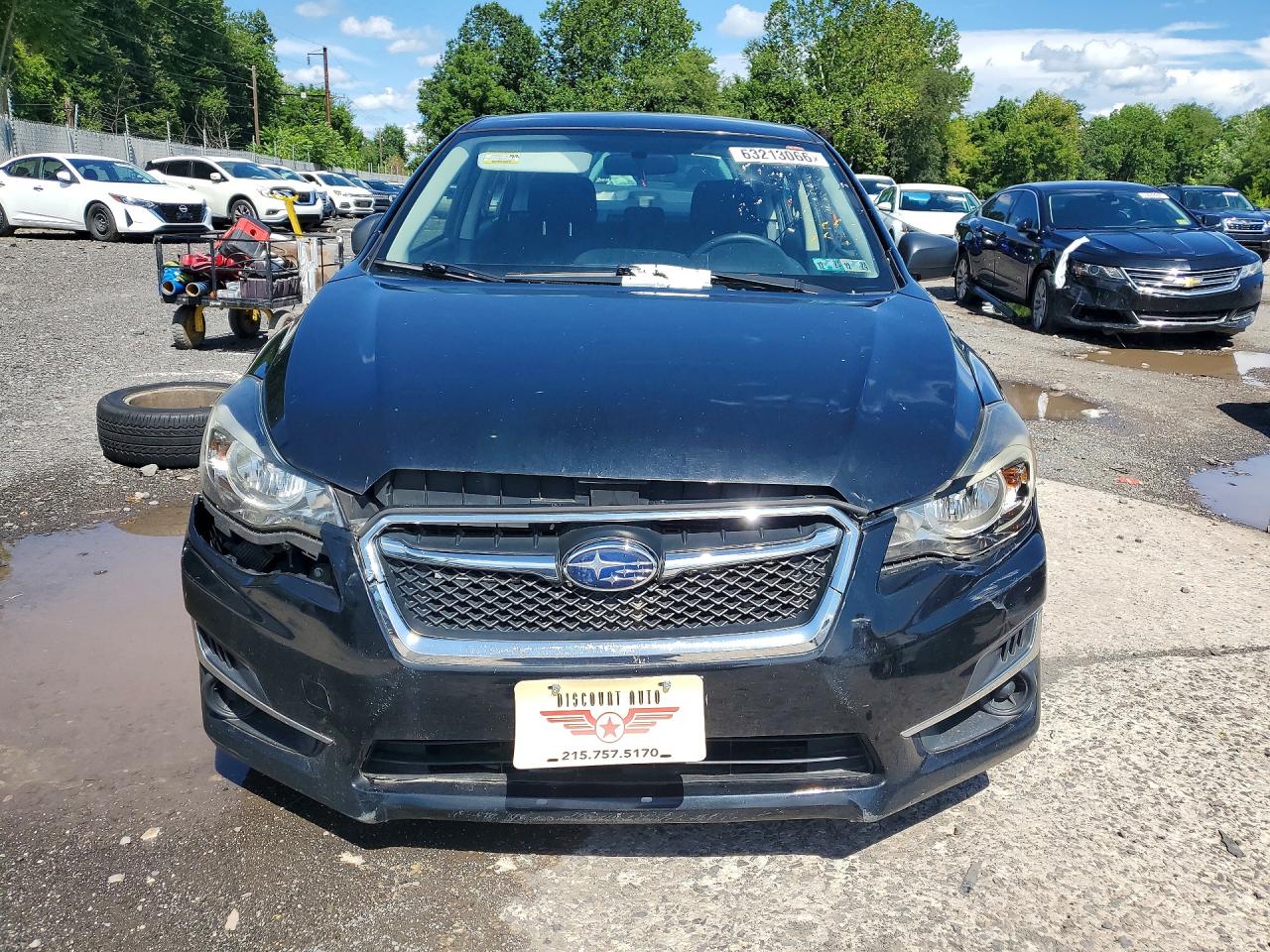 2015 Subaru Impreza Черный vin: JF1GJAA69FH020753