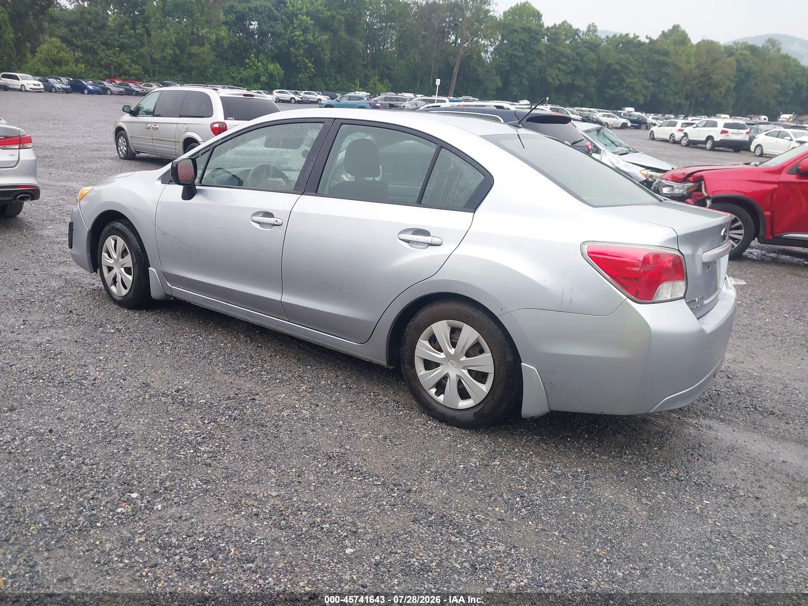 2012 Subaru Impreza 2.0i Silver vin: JF1GJAA6XCG015904