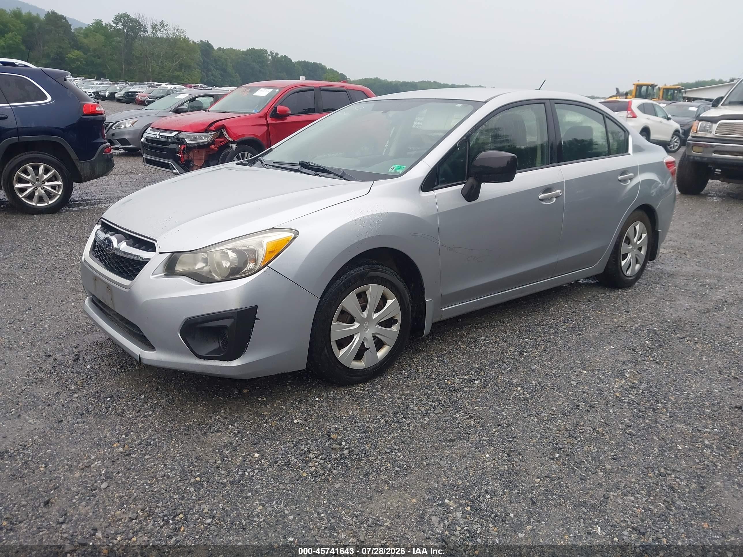 2012 Subaru Impreza 2.0i Silver vin: JF1GJAA6XCG015904