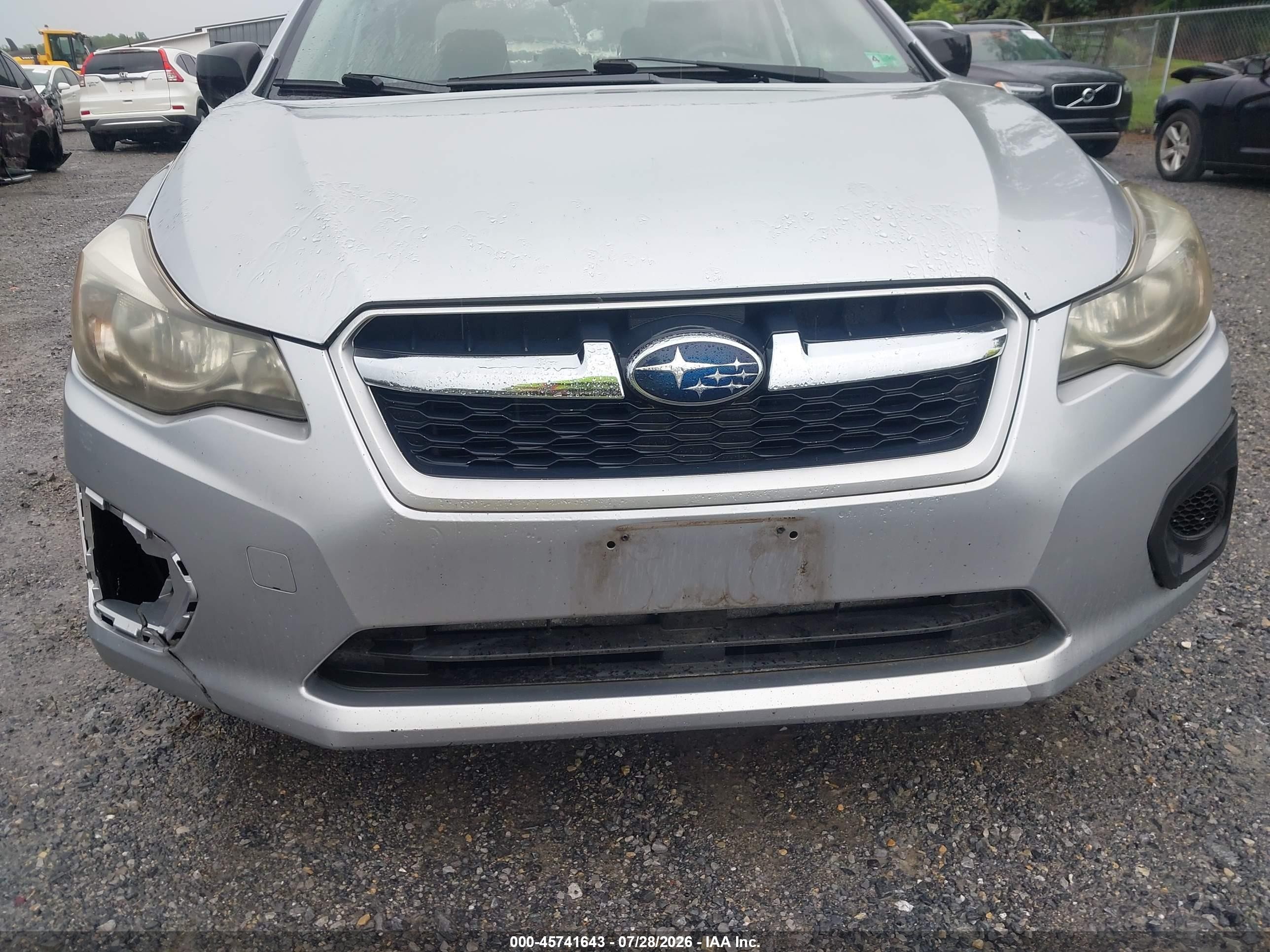 2012 Subaru Impreza 2.0i Silver vin: JF1GJAA6XCG015904