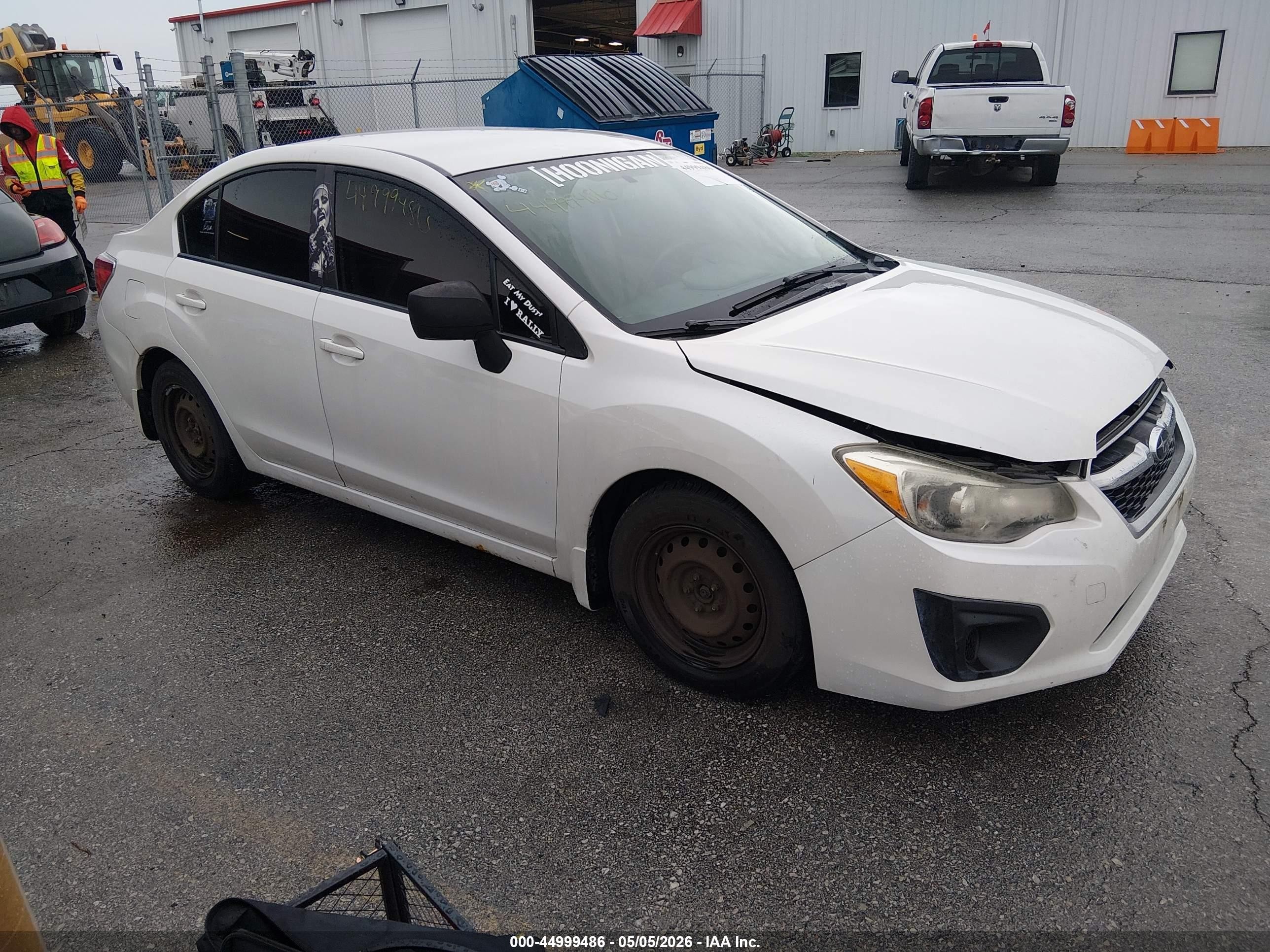 2012 Subaru Impreza 2.0i White vin: JF1GJAA6XCH013323