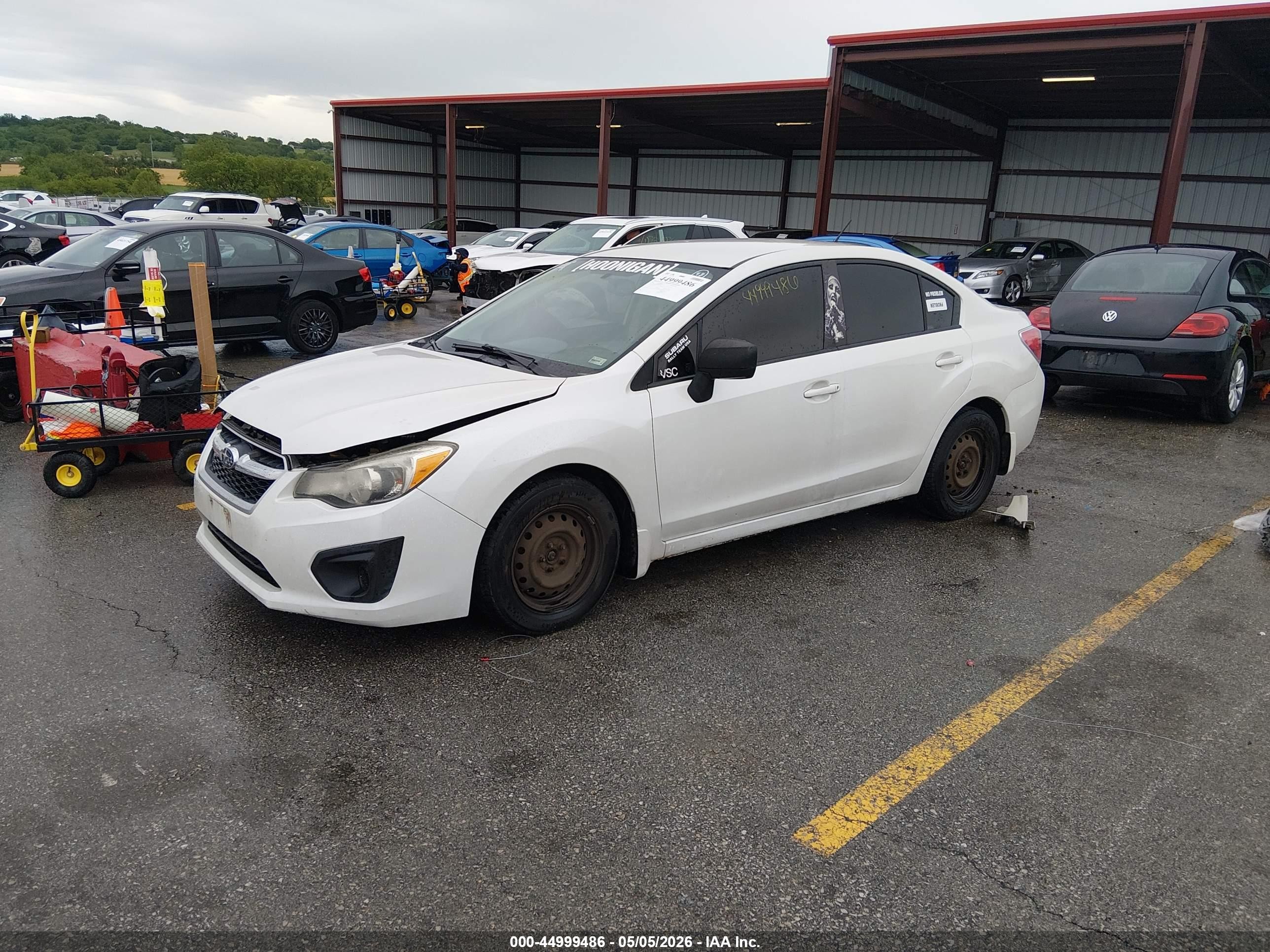 2012 Subaru Impreza 2.0i Белый vin: JF1GJAA6XCH013323