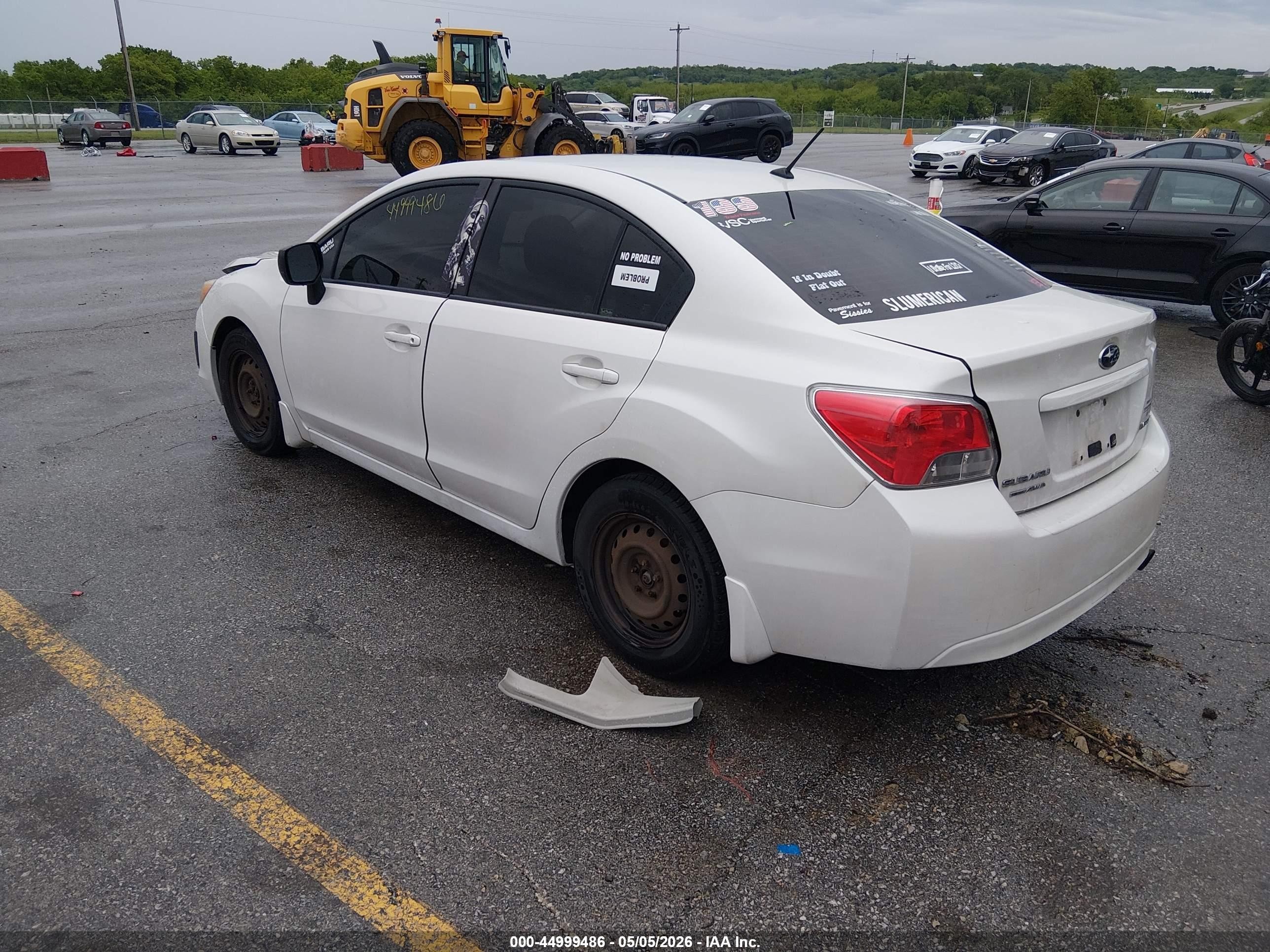 2012 Subaru Impreza 2.0i Белый vin: JF1GJAA6XCH013323