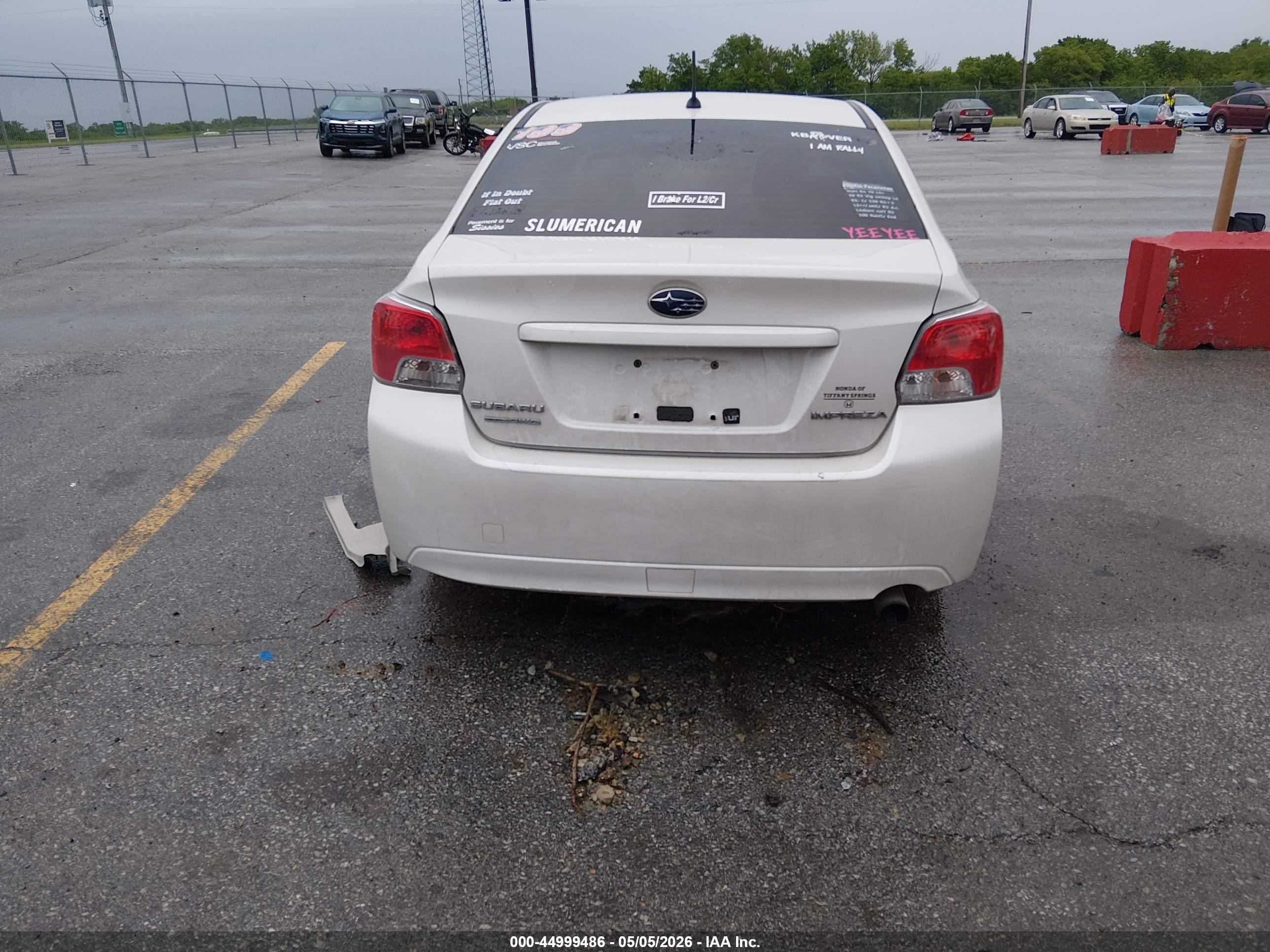 2012 Subaru Impreza 2.0i Белый vin: JF1GJAA6XCH013323