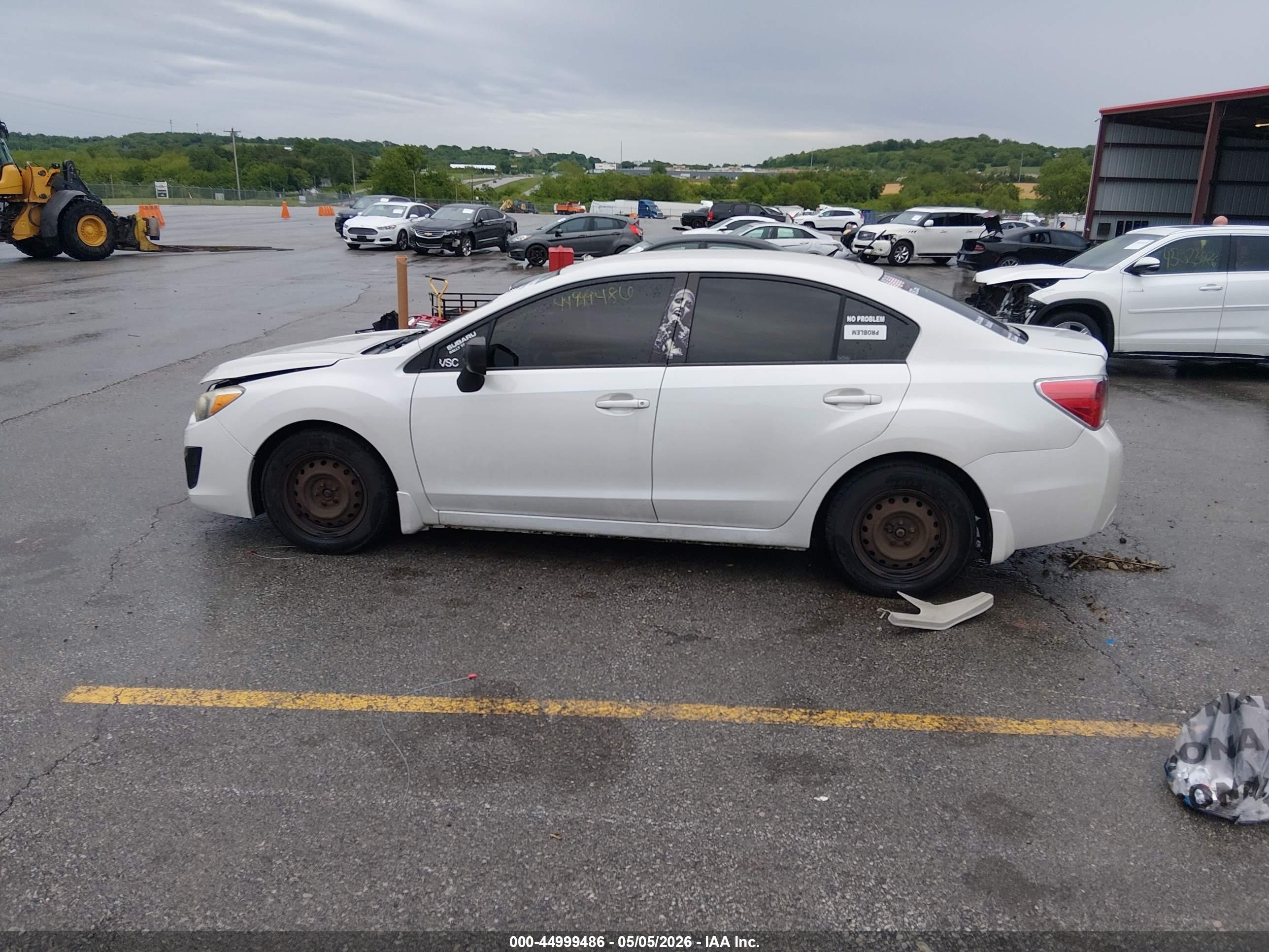 2012 Subaru Impreza 2.0i Белый vin: JF1GJAA6XCH013323