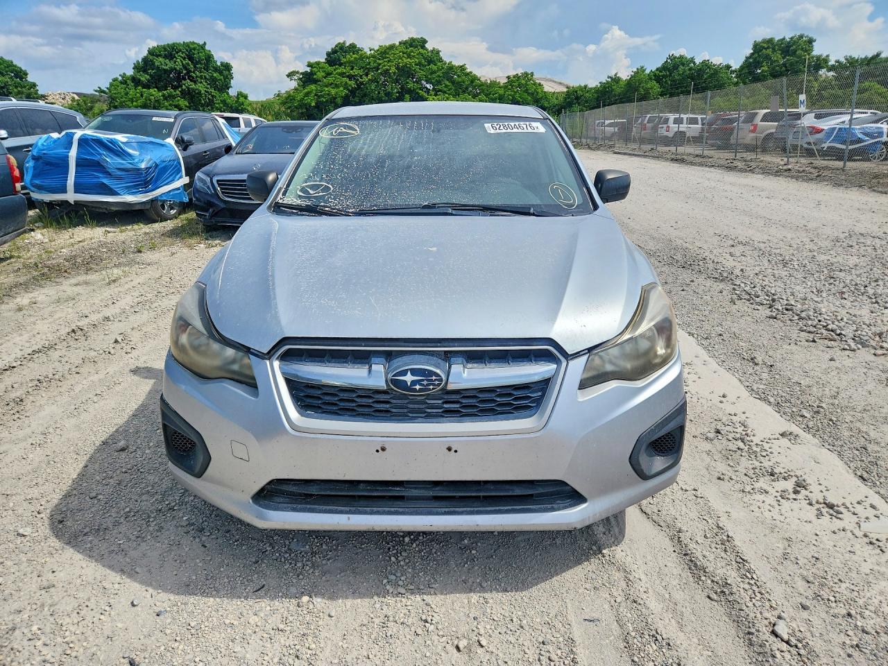 2013 Subaru Impreza Silver vin: JF1GJAA6XDH009063