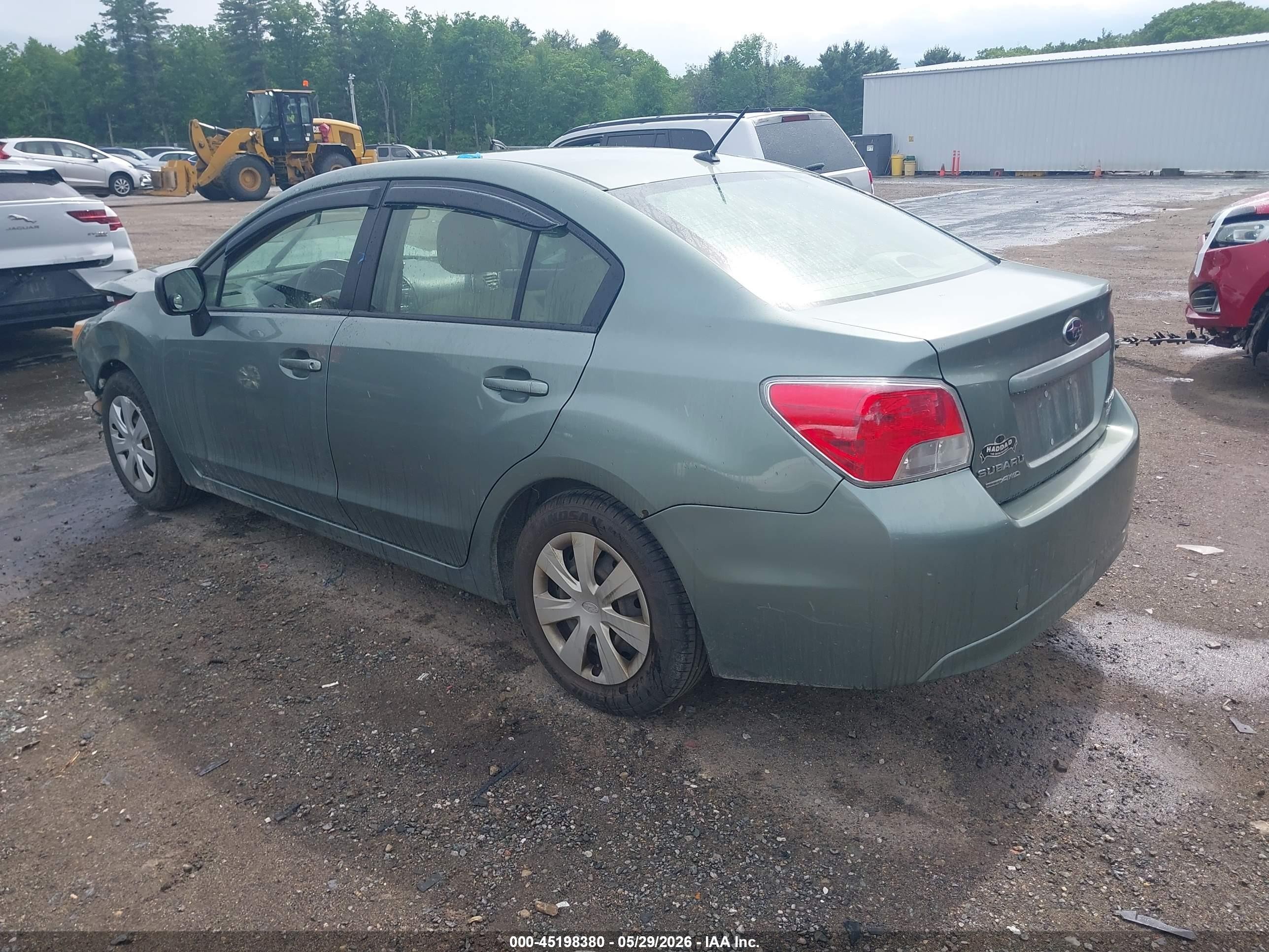 2014 Subaru Impreza 2.0i Green vin: JF1GJAA6XEH023711