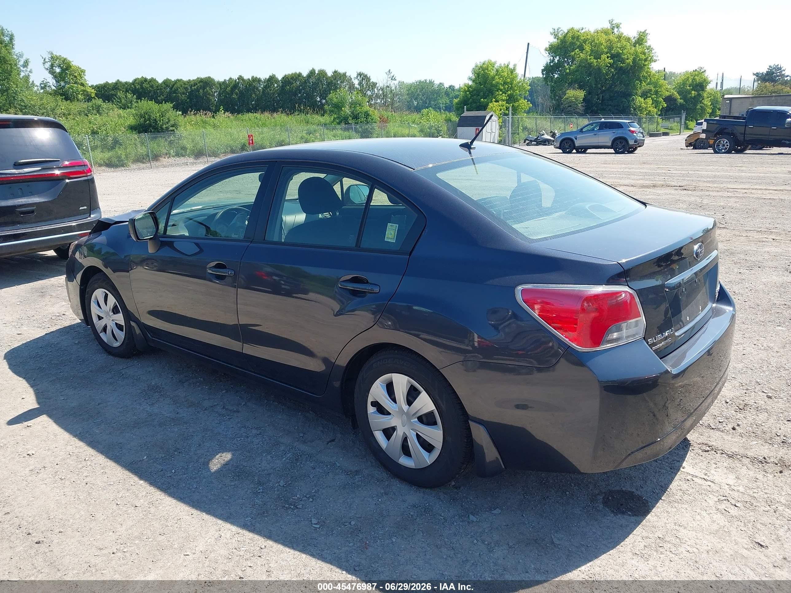 2014 Subaru Impreza 2.0i Gray vin: JF1GJAA6XEH024339
