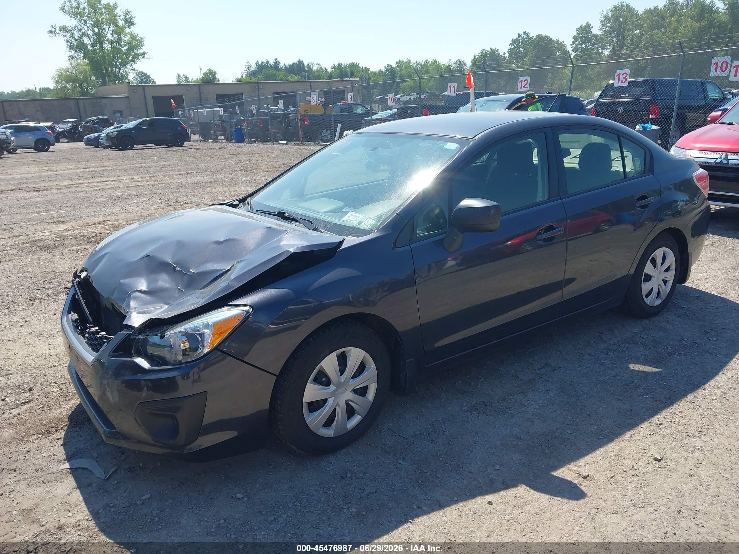 2014 Subaru Impreza 2.0i Gray vin: JF1GJAA6XEH024339