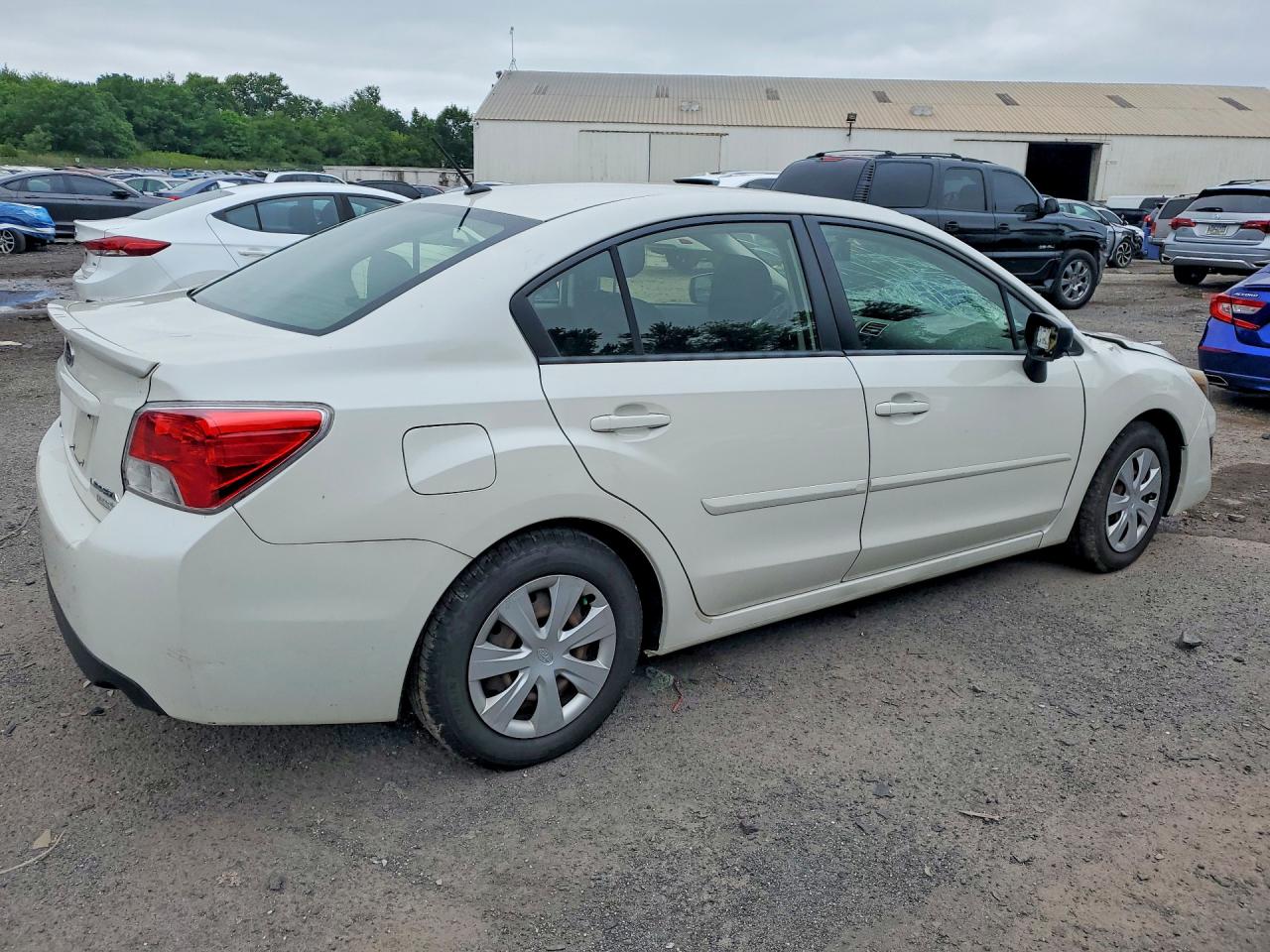2015 Subaru Impreza White vin: JF1GJAA6XFH013231