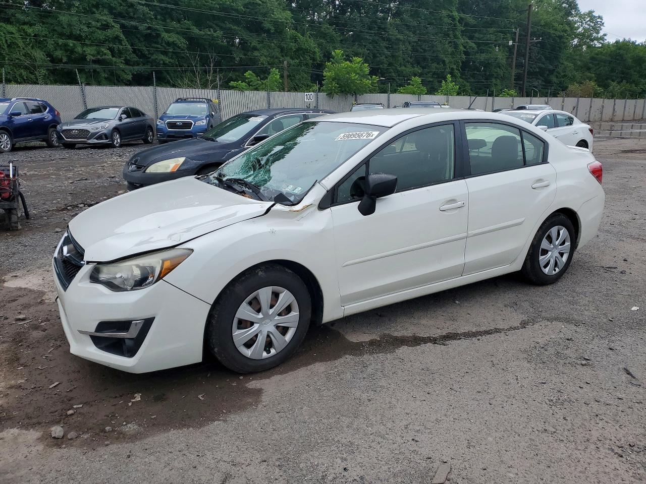 2015 Subaru Impreza Белый vin: JF1GJAA6XFH013231