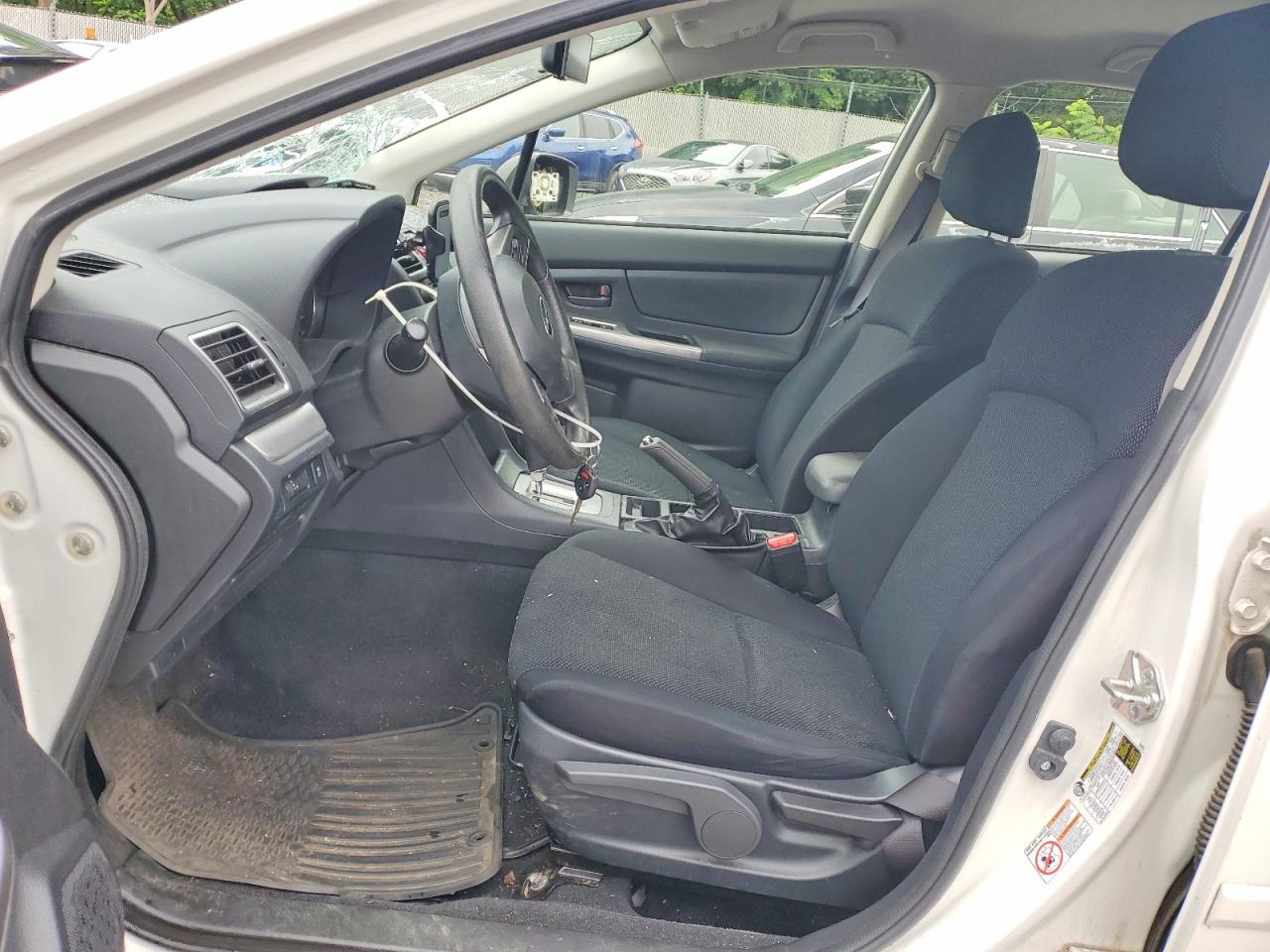 2015 Subaru Impreza White vin: JF1GJAA6XFH013231