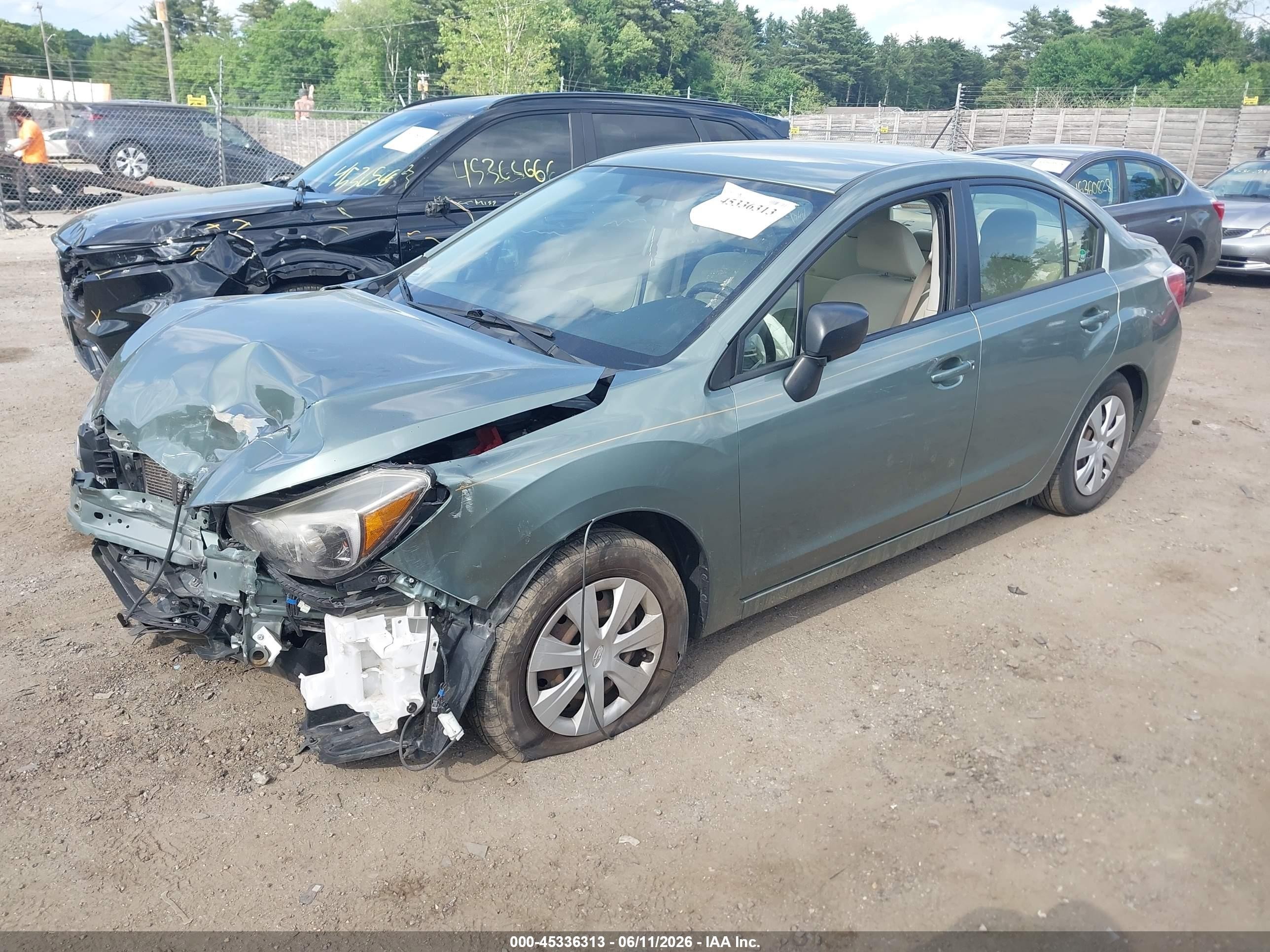 2016 Subaru Impreza 2.0i Green vin: JF1GJAA6XGH015207