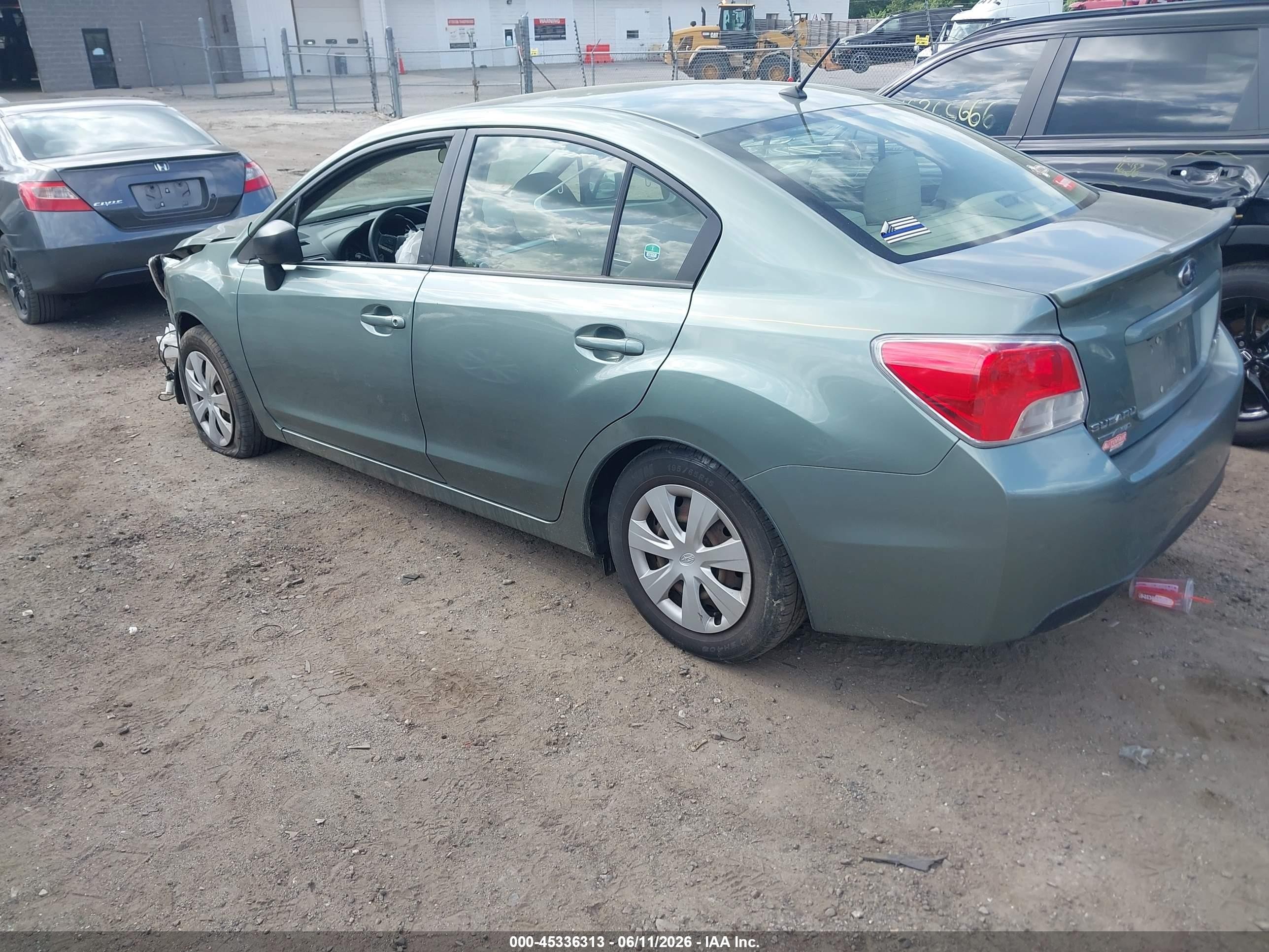 2016 Subaru Impreza 2.0i Green vin: JF1GJAA6XGH015207