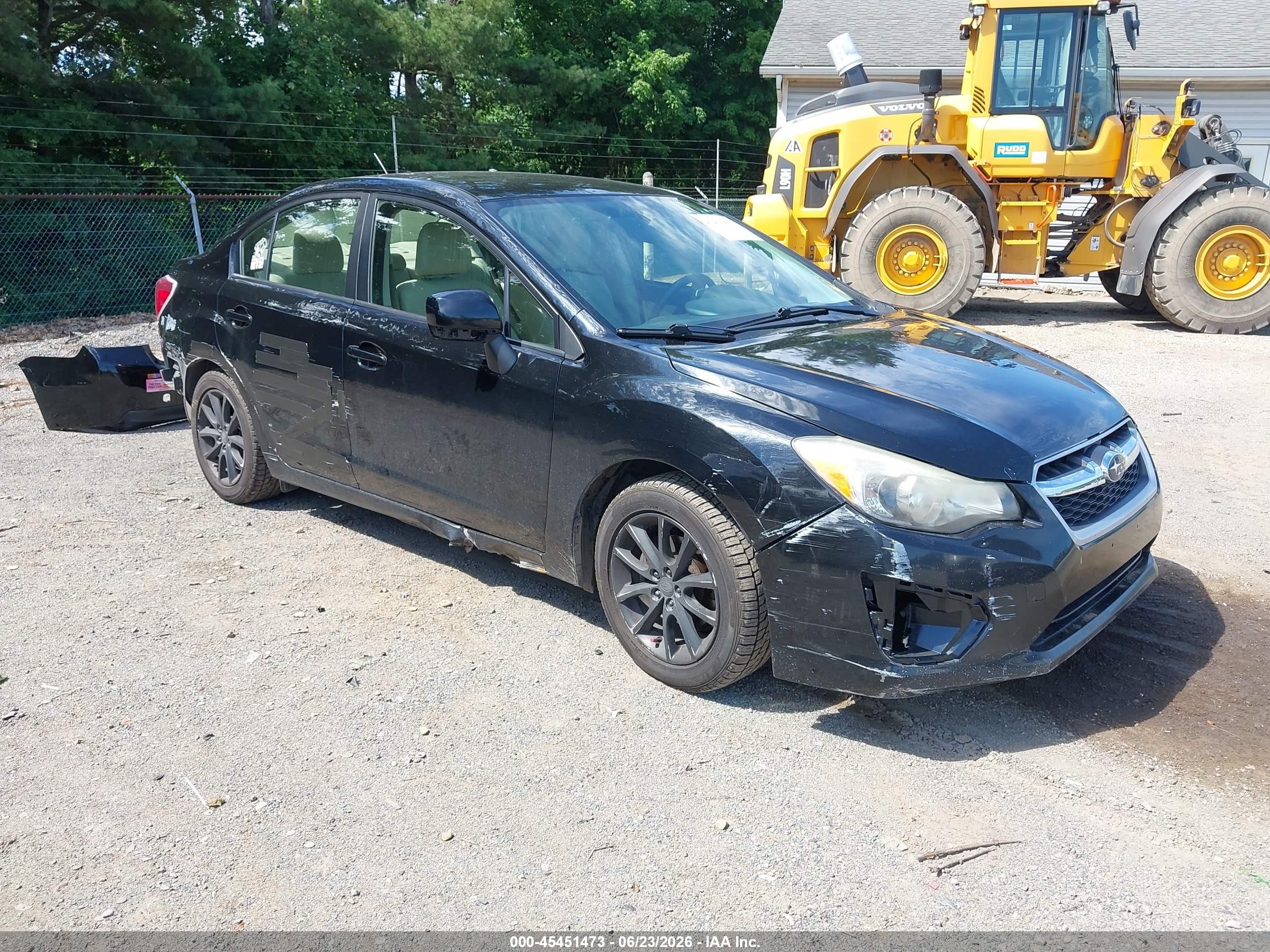2013 Subaru Impreza 2.0i Premium Black vin: JF1GJAB61DH010178
