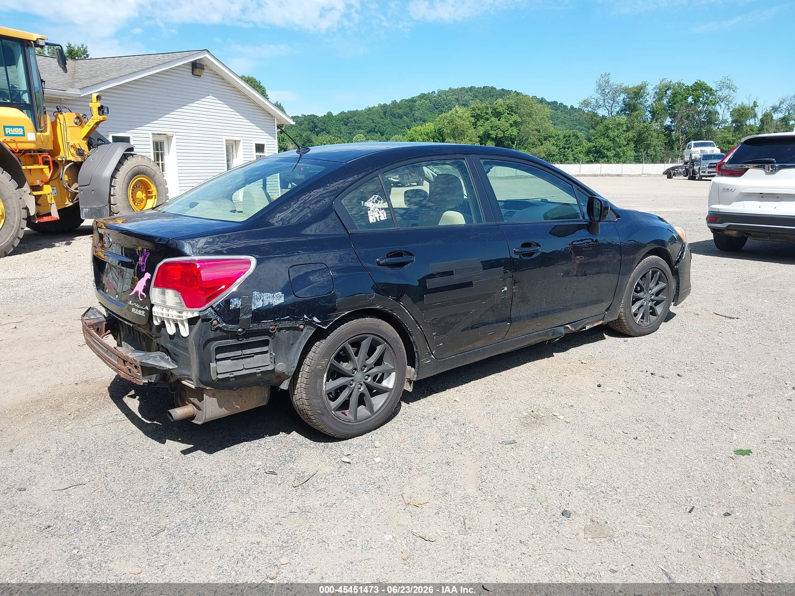 2013 Subaru Impreza 2.0i Premium Black vin: JF1GJAB61DH010178