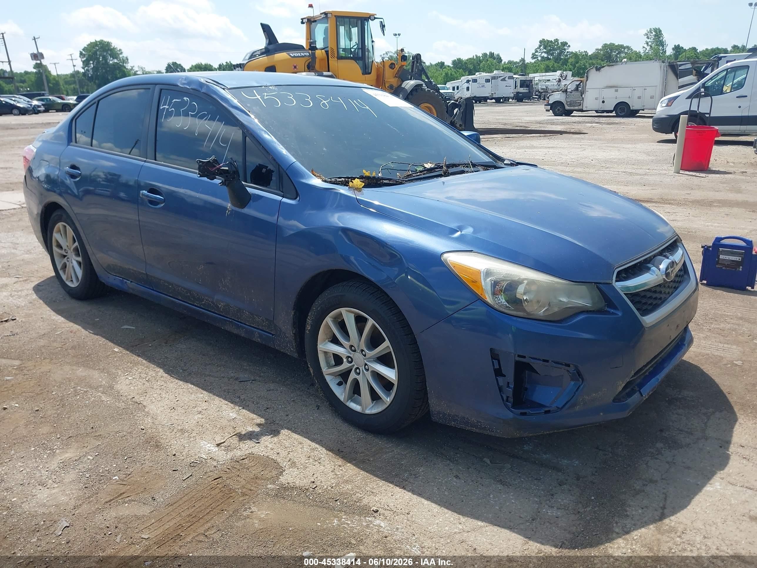 2012 Subaru Impreza 2.0i Premium Синий vin: JF1GJAB62CH014285
