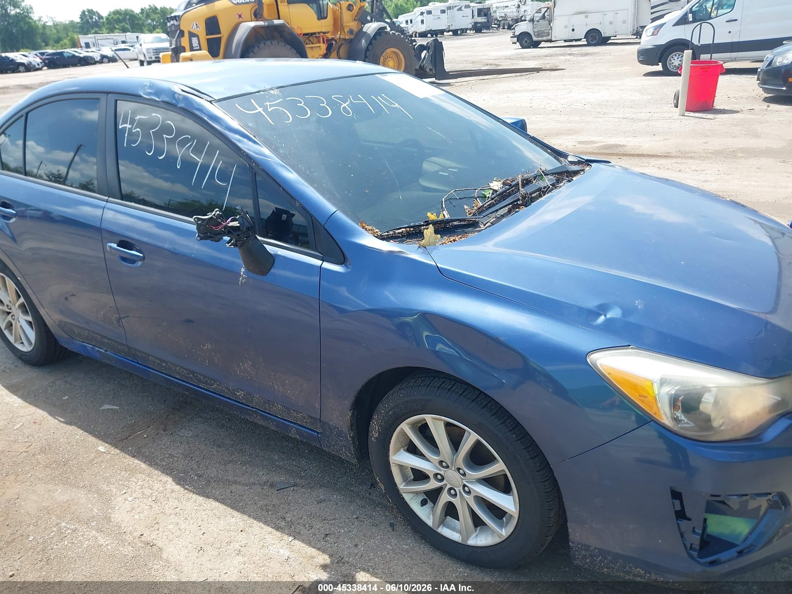 2012 Subaru Impreza 2.0i Premium Blue vin: JF1GJAB62CH014285