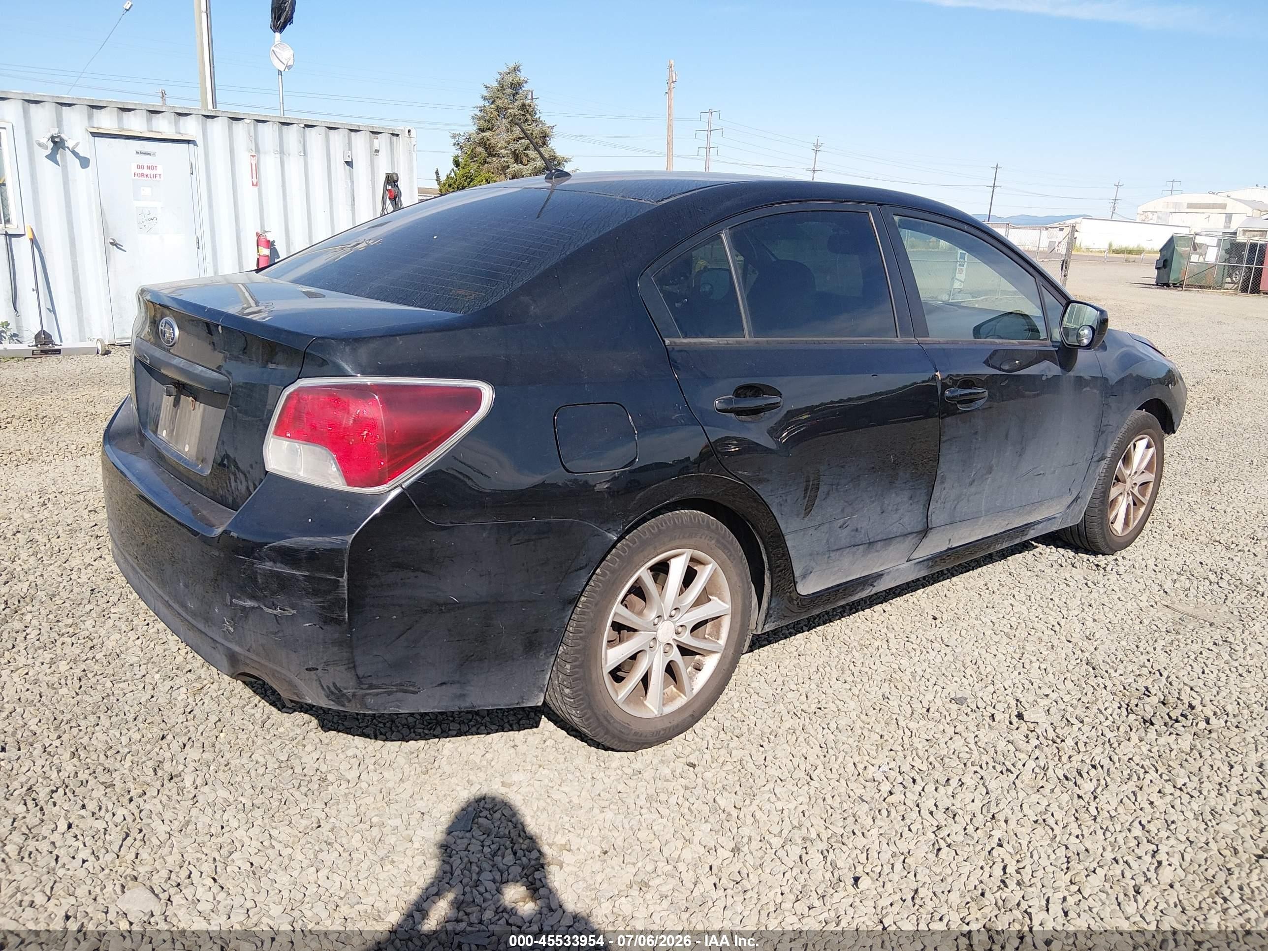 2013 Subaru Impreza 2.0i Premium Black vin: JF1GJAB62DH031203