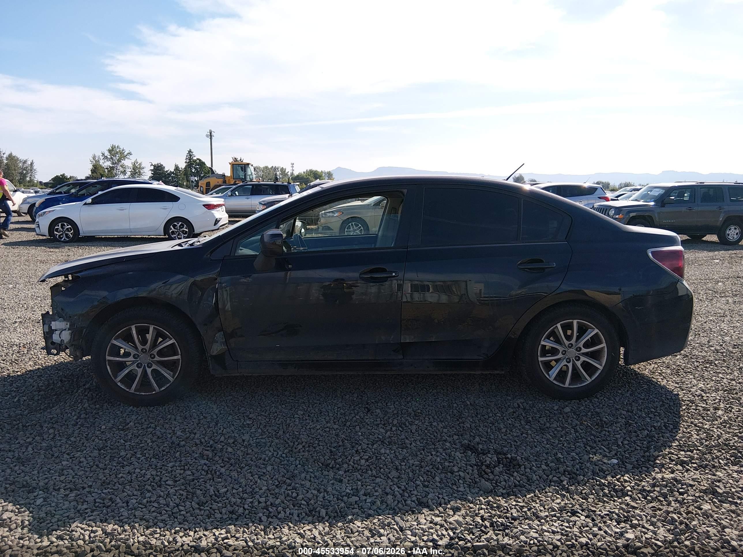 2013 Subaru Impreza 2.0i Premium Black vin: JF1GJAB62DH031203