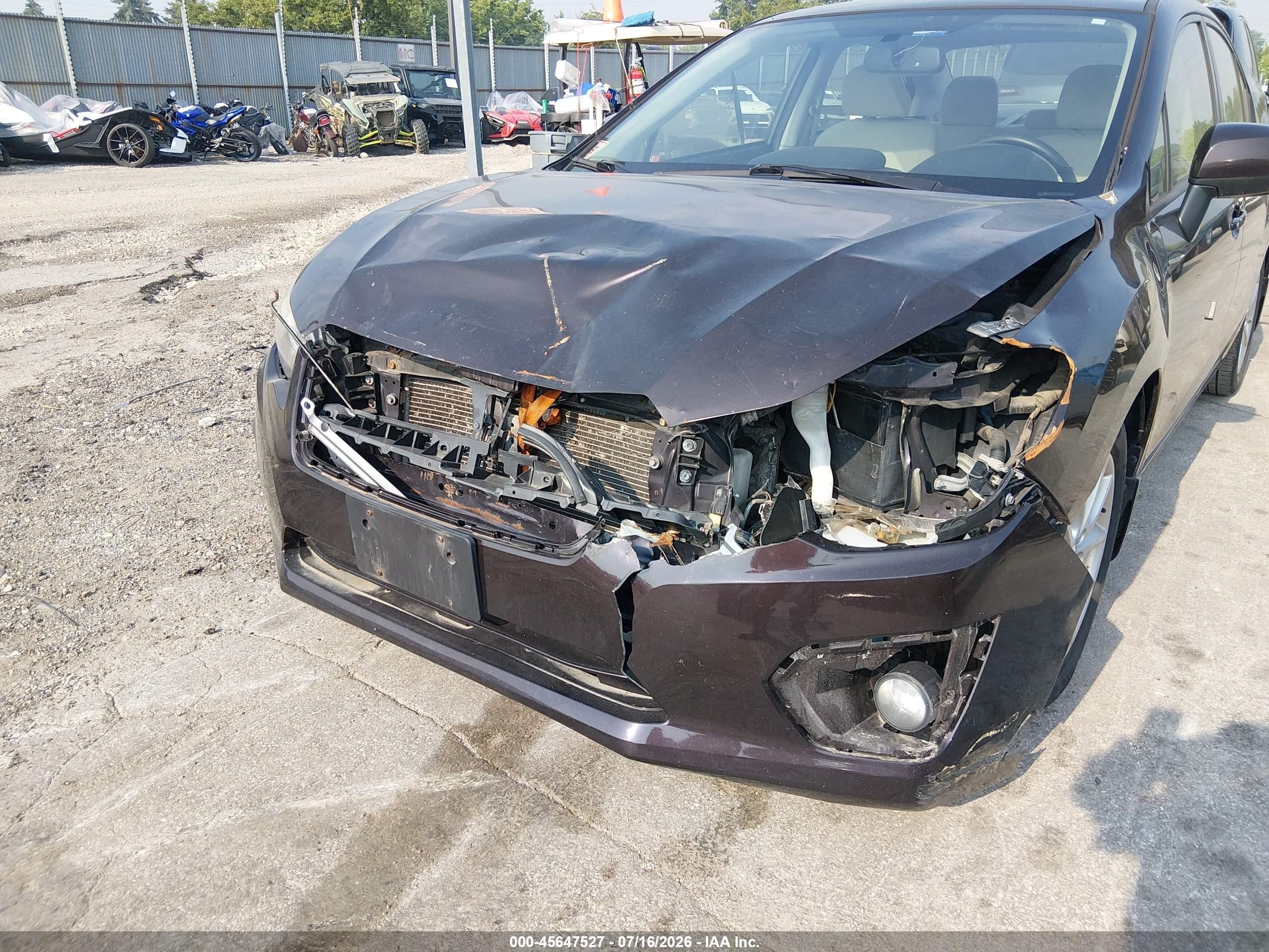 2013 Subaru Impreza 2.0i Premium Purple vin: JF1GJAB63DH026401