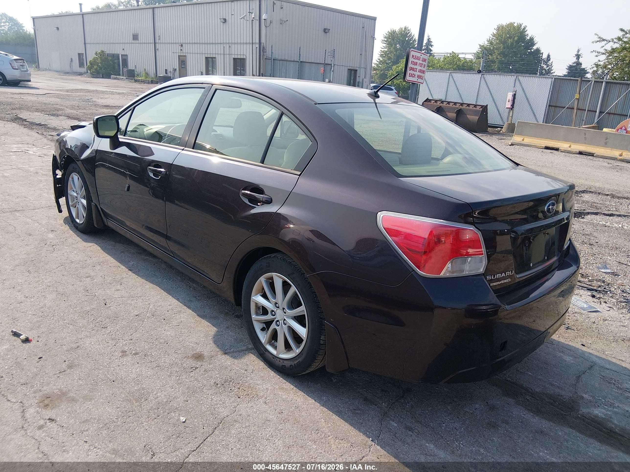 2013 Subaru Impreza 2.0i Premium Purple vin: JF1GJAB63DH026401